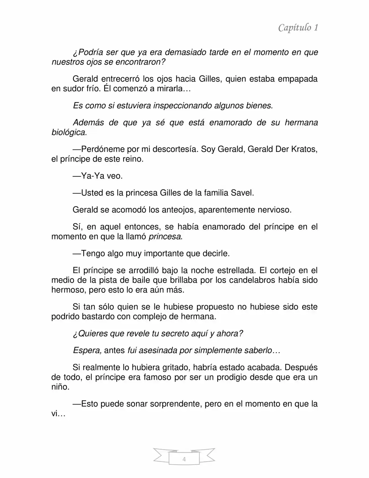 La Dama Retornada Quiere Capturar Al Emperador Dragón. (Novela) - Capítulo 2 - Página 4 - LectorTMOo