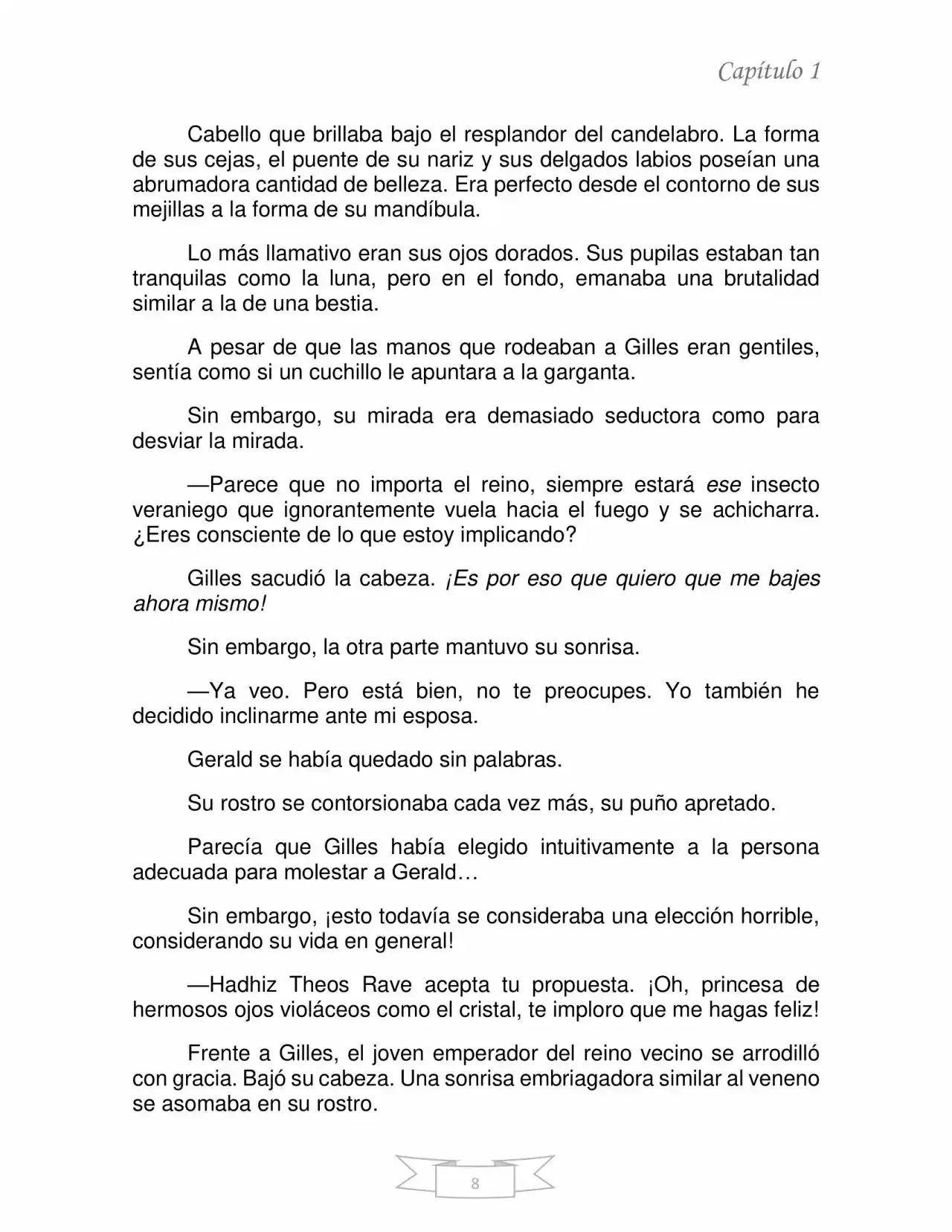 La Dama Retornada Quiere Capturar Al Emperador Dragón. (Novela) - Capítulo 2 - Página 8 - LectorTMOo
