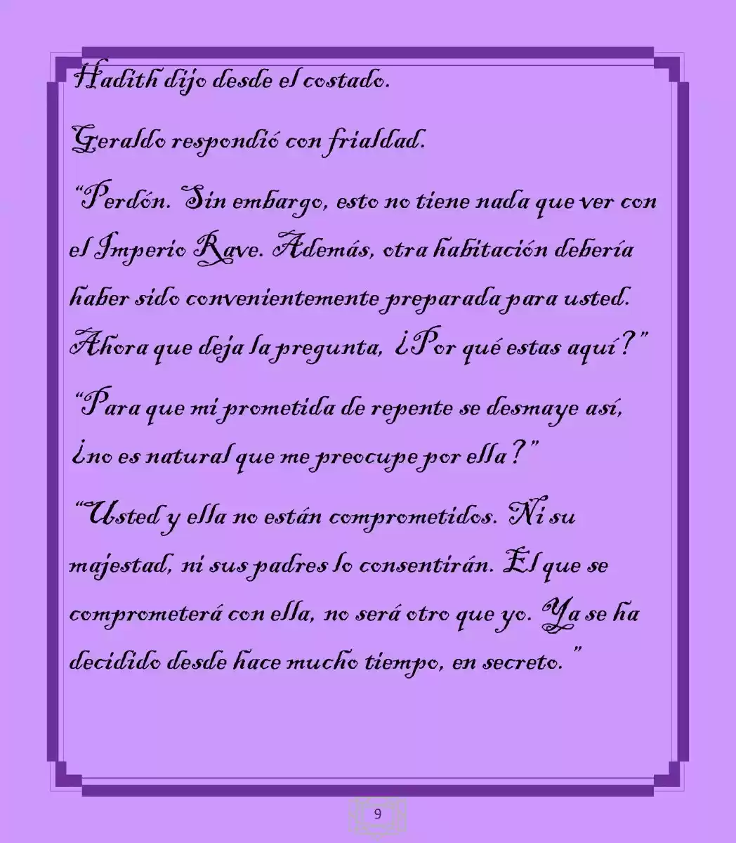 La Dama Retornada Quiere Capturar Al Emperador Dragón. (Novela) - Capítulo 5 - Página 9 - LectorTMOo