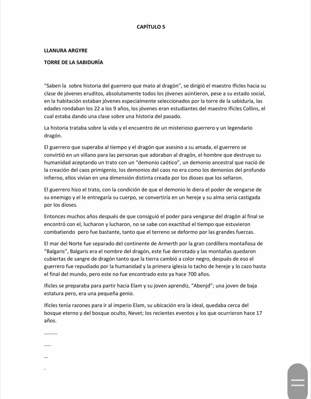 La Desaparición Del árbol Del Mundo (Novela) - Capítulo 5 - Página 1 - LectorTMOo