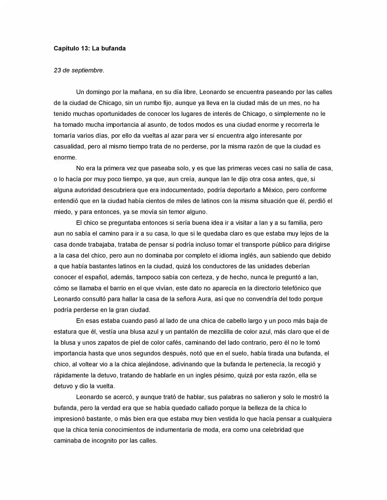 La Diferencia (Novela) - Capítulo 13 - Página 1 - LectorTMOo