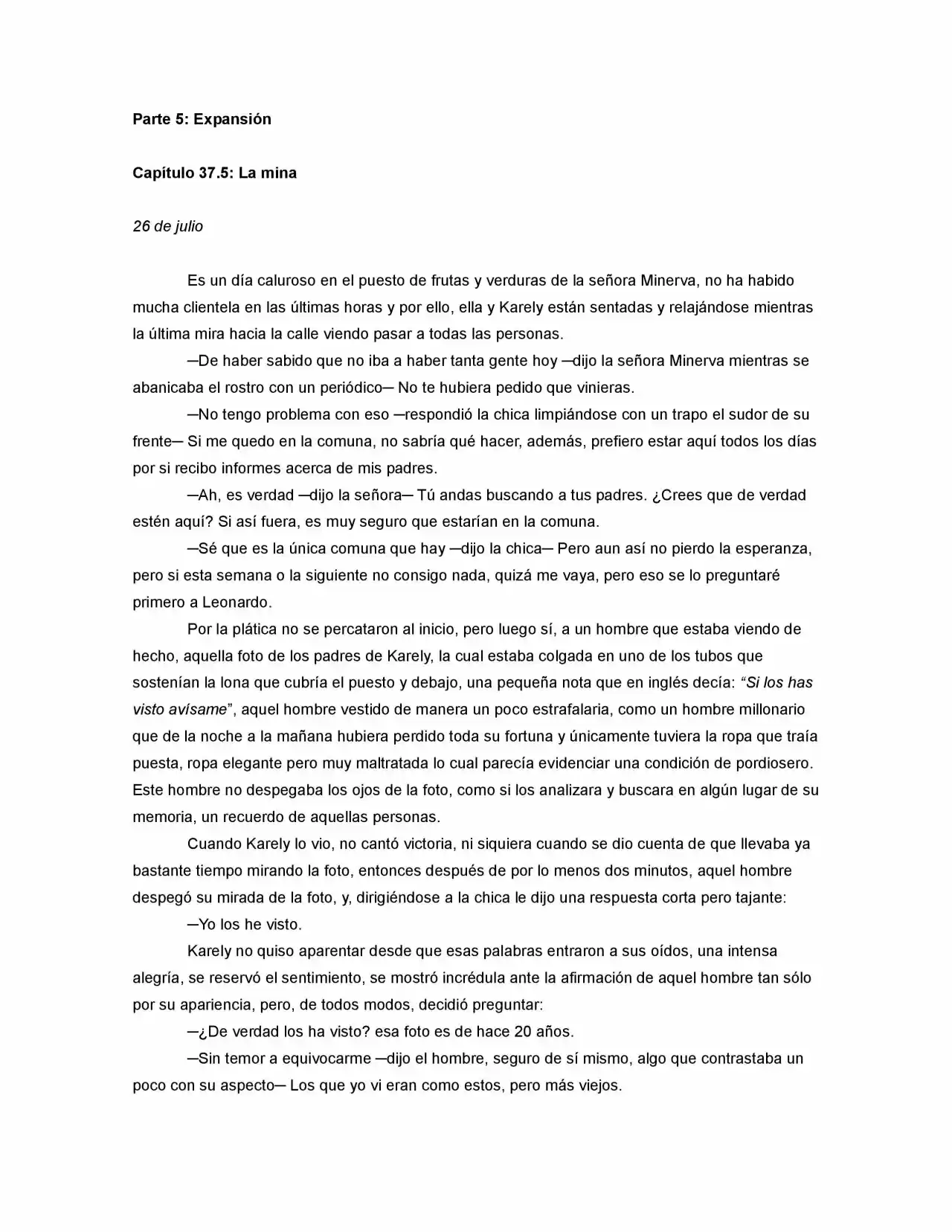 La Diferencia (Novela) - Capítulo 37.50 - Página 1 - LectorTMOo