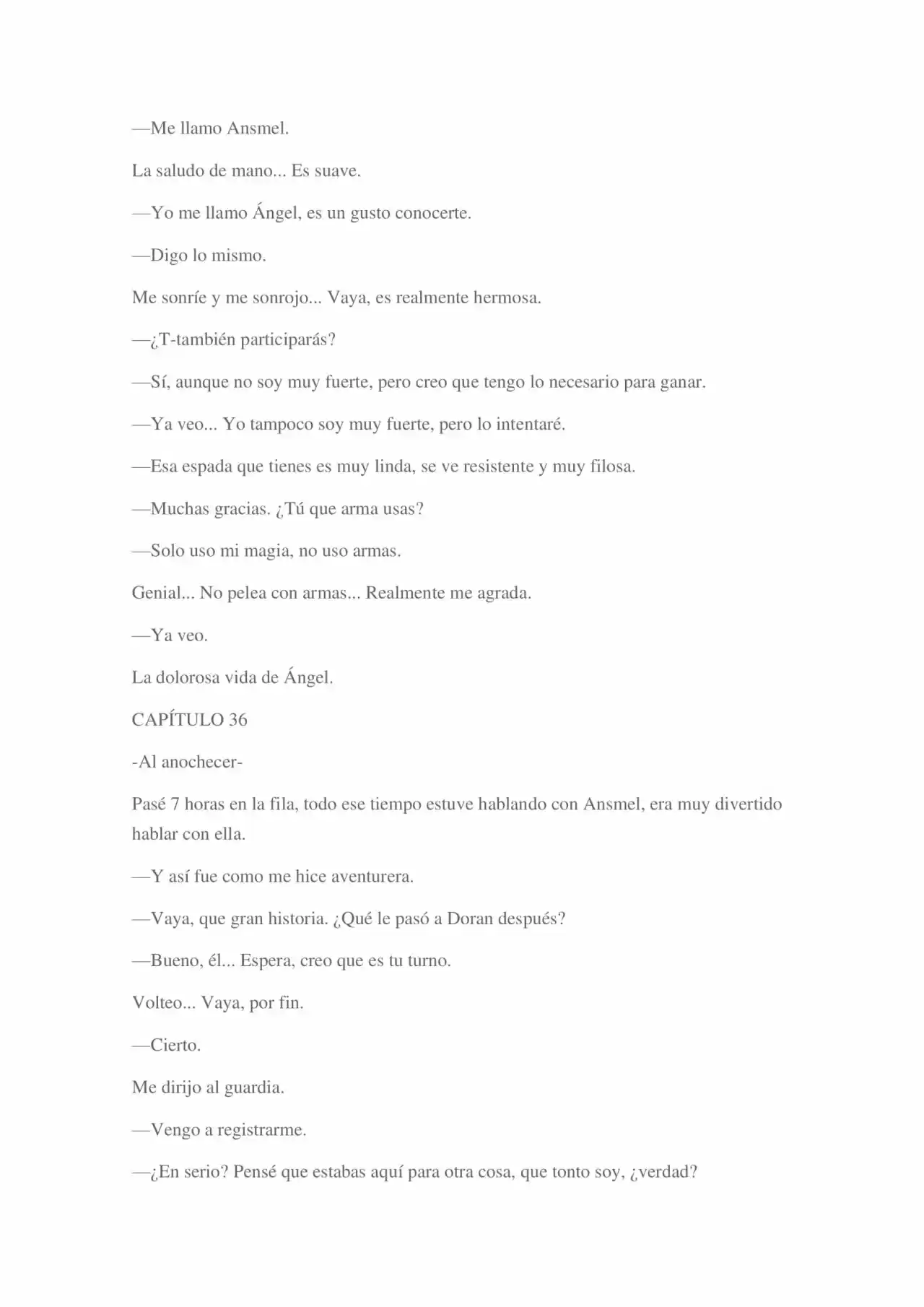 La Dolorosa Vida De Ángel.- Ir A Otro Mundo No Es Tan Genial (Novela) - Capítulo 2 - Página 114 - LectorTMOo
