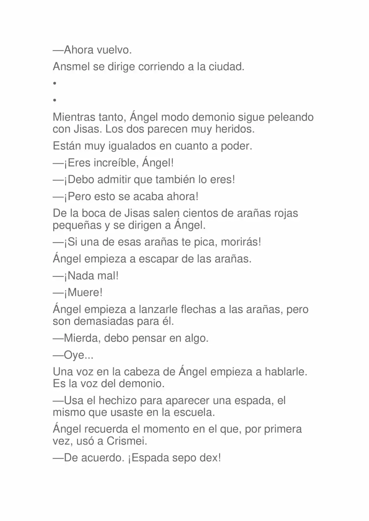 La Dolorosa Vida De Ángel.- Ir A Otro Mundo No Es Tan Genial (Novela) - Capítulo 48 - Página 4 - LectorTMOo