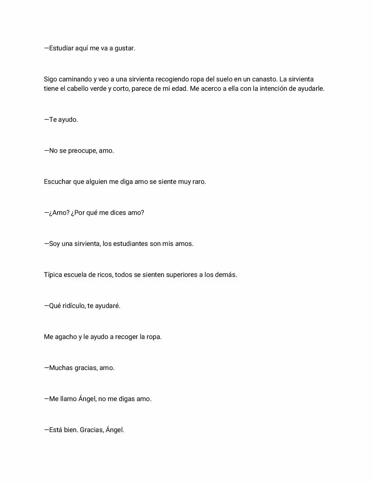 La Dolorosa Vida De Ángel (Novela) - Capítulo 5 - Página 6 - LectorTMOo