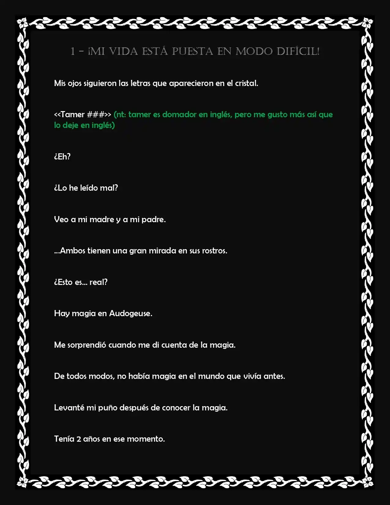 La Domadora Más Débil Comenzó Un Viaje Para Recoger La Basura (Novela) - Capítulo 1 - Página 1 - LectorTMOo