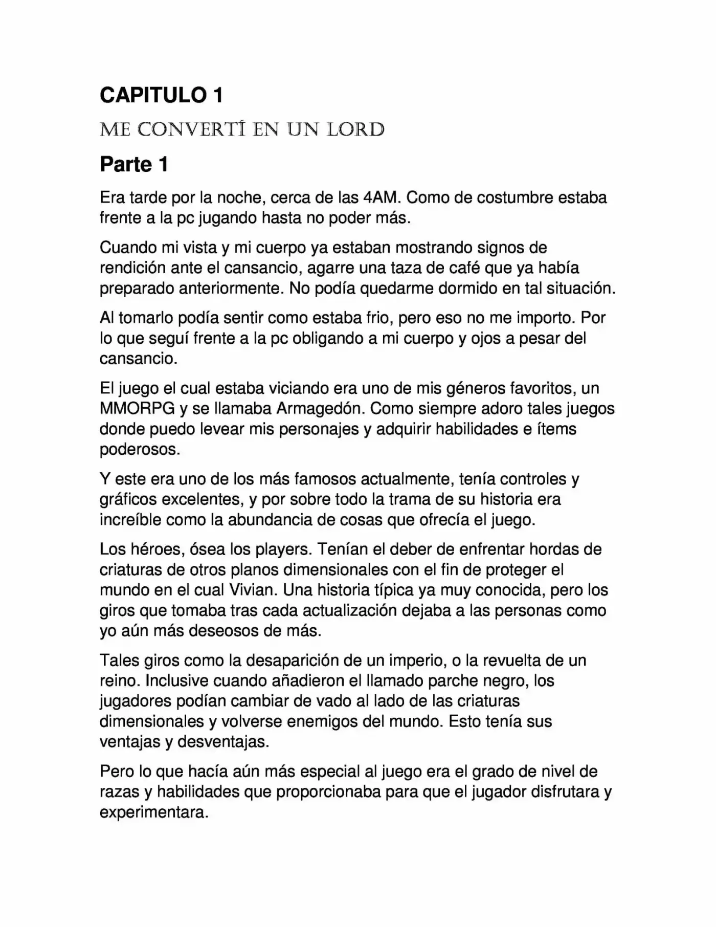La Dominación Del Emperador (Novela) - Capítulo 2 - Página 1 - LectorTMOo
