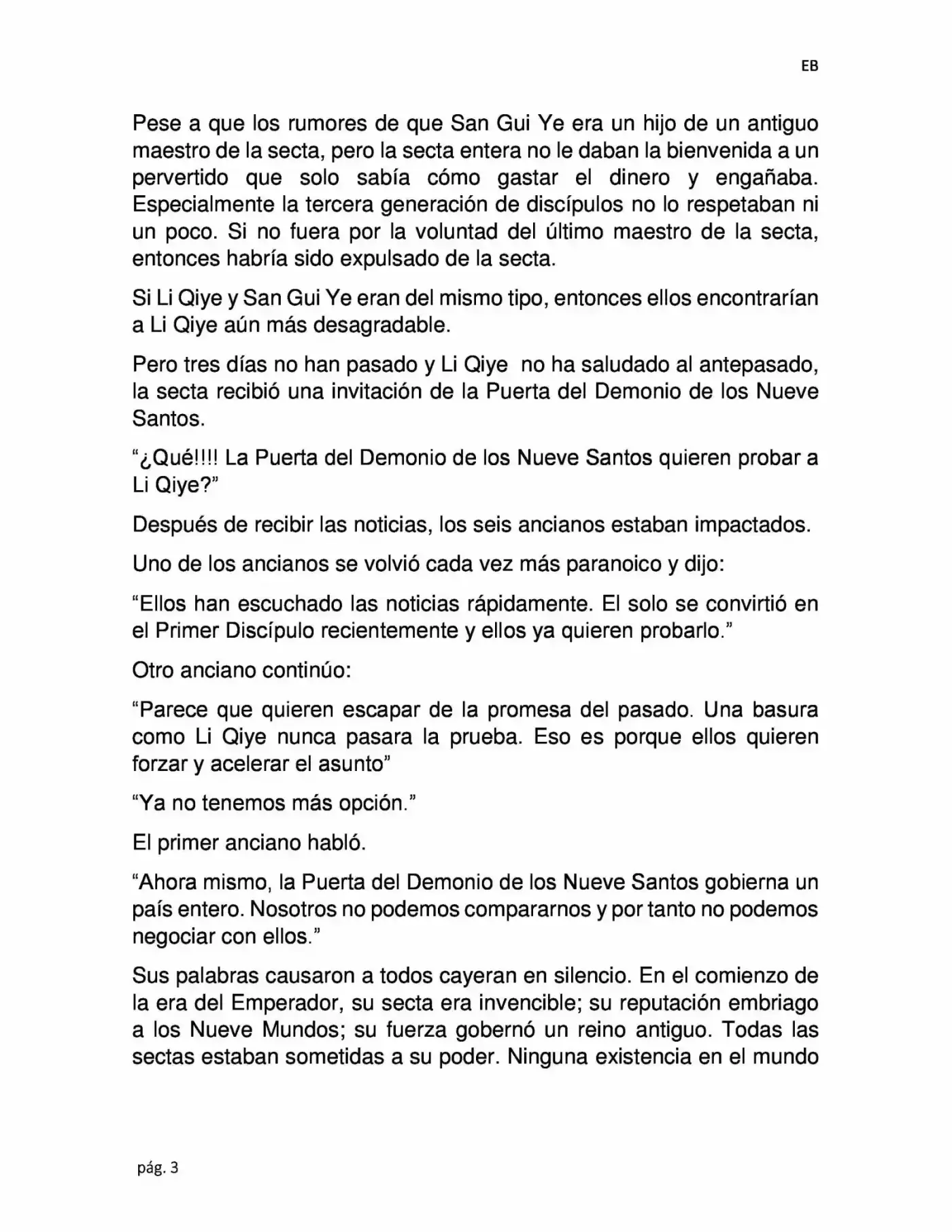 La Dominación Del Emperador (Novela) - Capítulo 4 - Página 3 - LectorTMOo