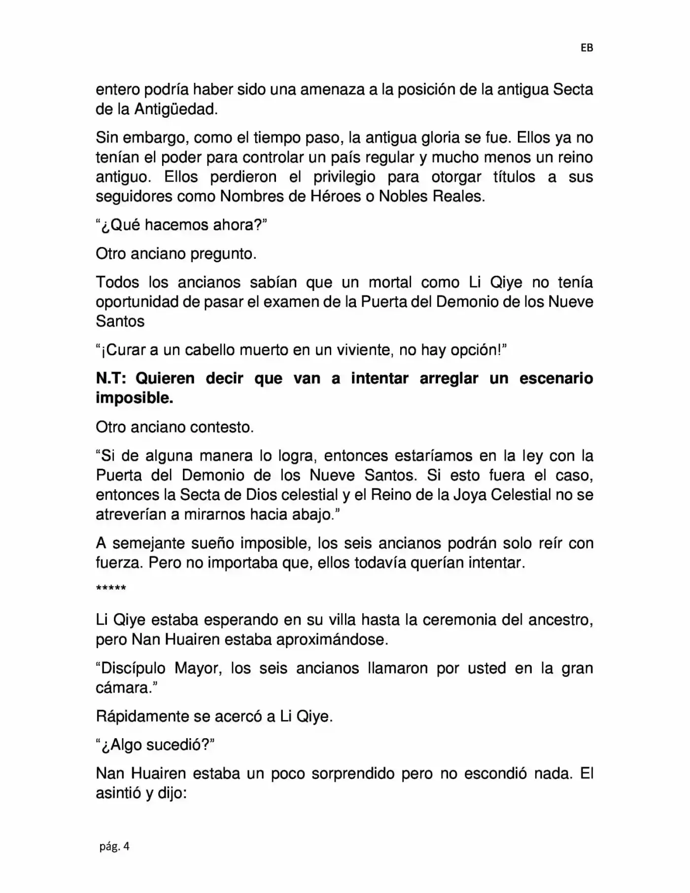 La Dominación Del Emperador (Novela) - Capítulo 4 - Página 4 - LectorTMOo