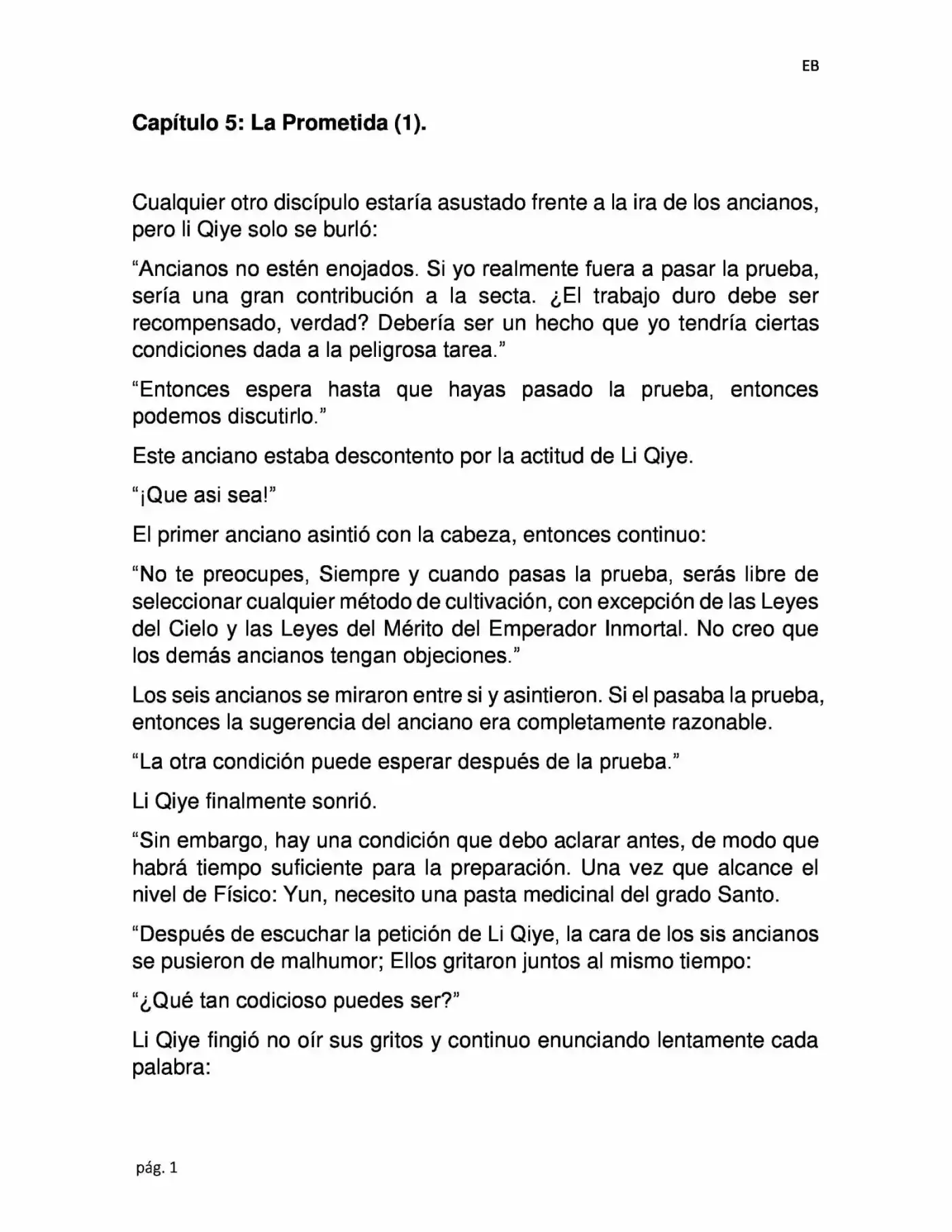 La Dominación Del Emperador (Novela) - Capítulo 5 - Página 1 - LectorTMOo