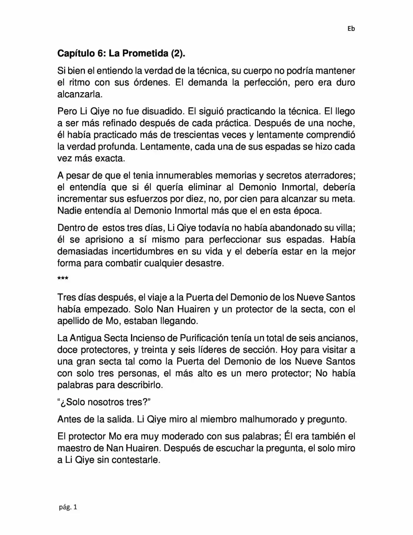 La Dominación Del Emperador (Novela) - Capítulo 6 - Página 1 - LectorTMOo