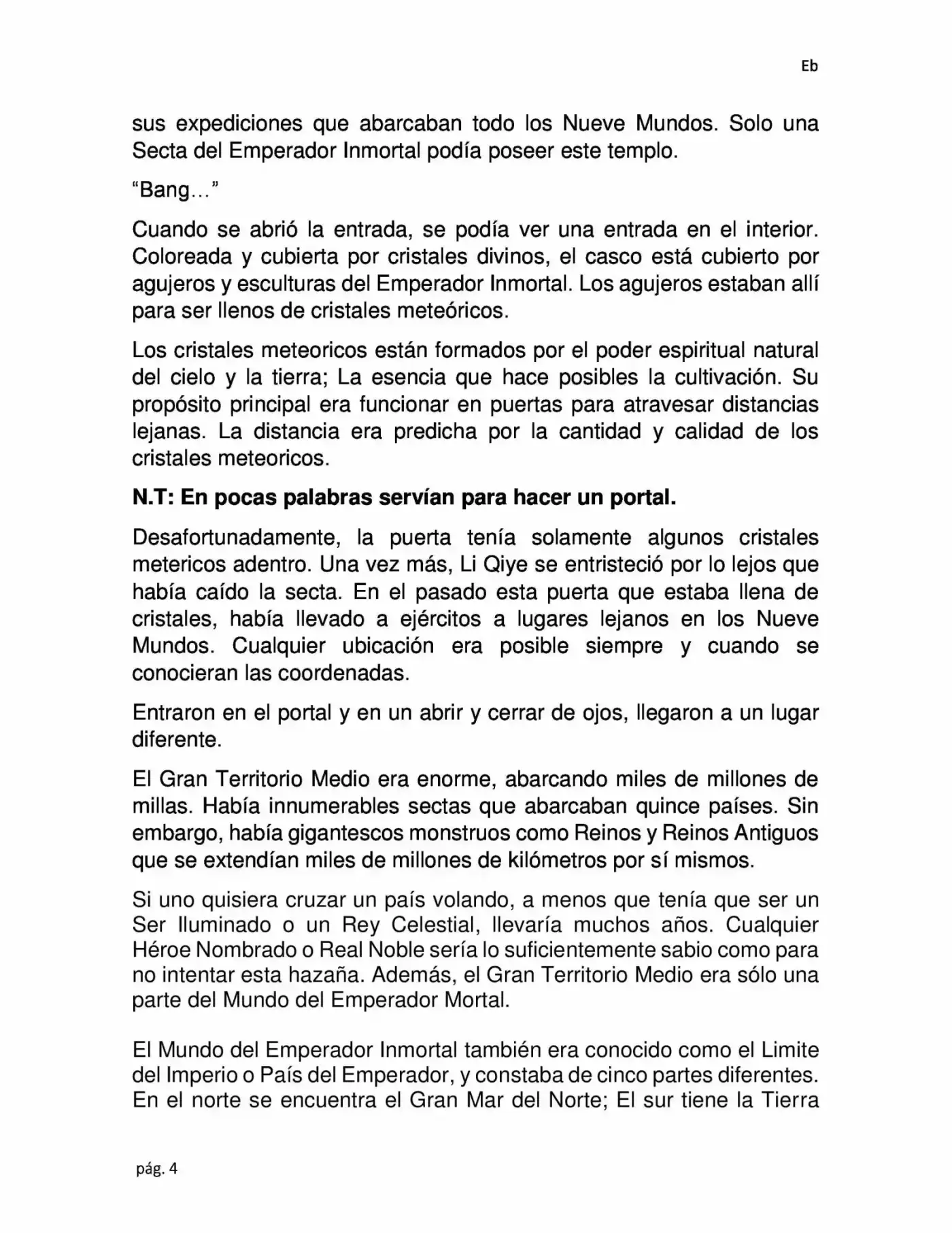 La Dominación Del Emperador (Novela) - Capítulo 6 - Página 4 - LectorTMOo