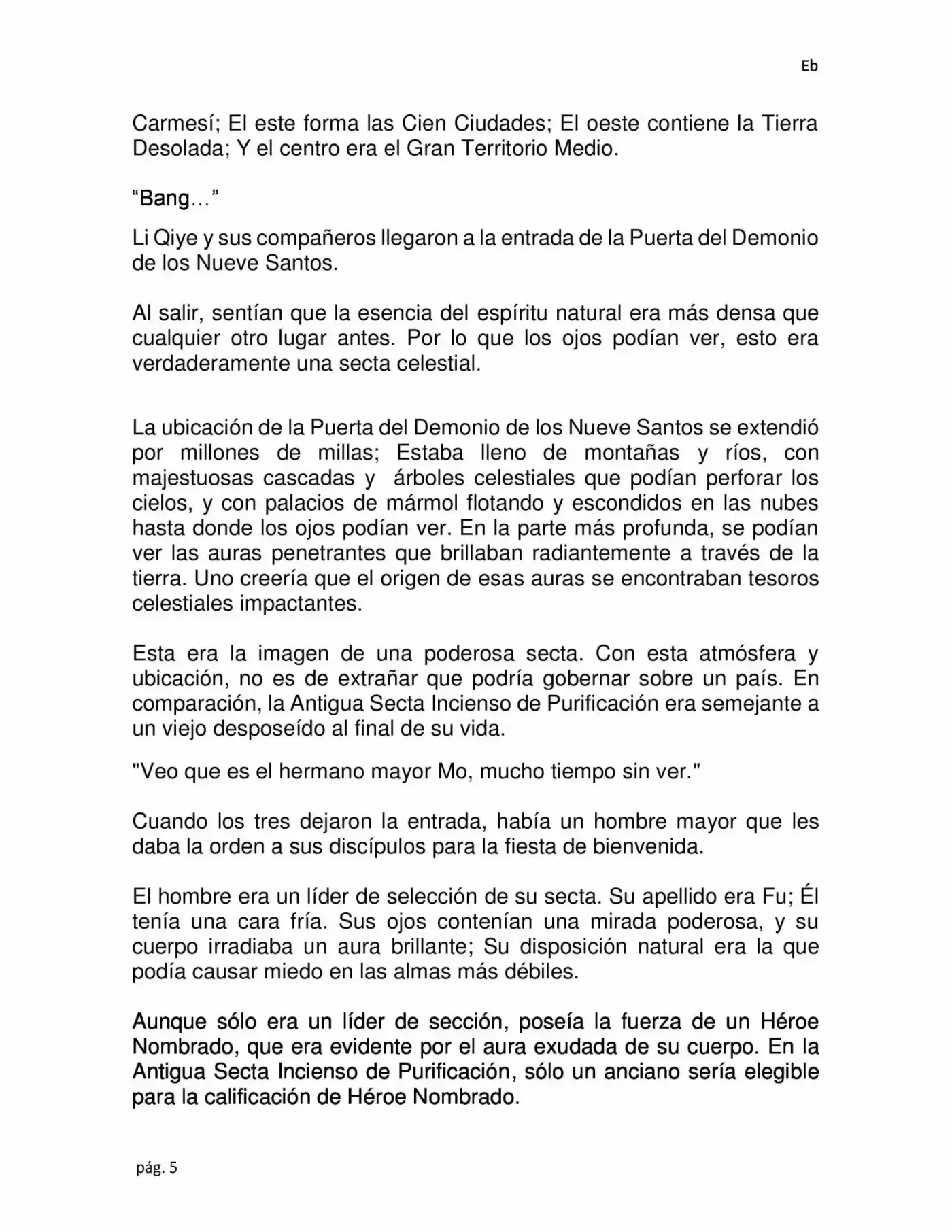 La Dominación Del Emperador (Novela) - Capítulo 6 - Página 5 - LectorTMOo