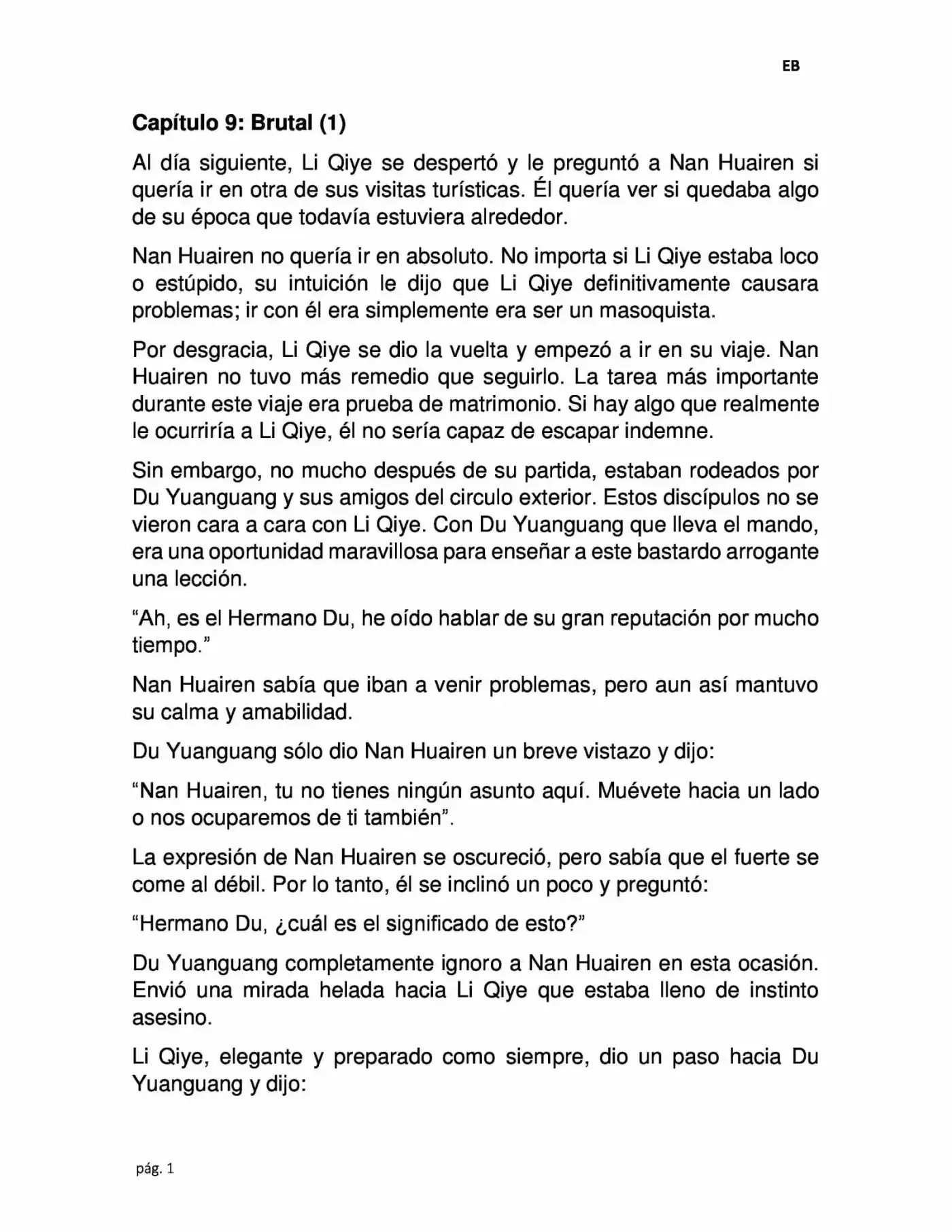 La Dominación Del Emperador (Novela) - Capítulo 9 - Página 1 - LectorTMOo