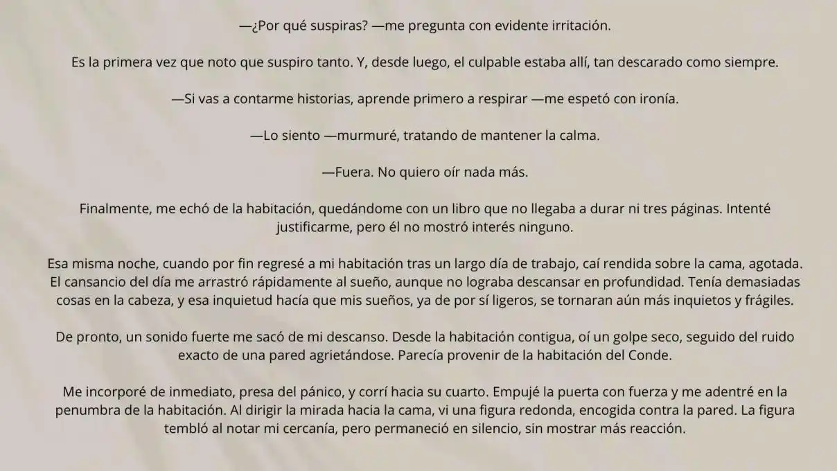 La Doncella Secreta Del Conde (Novela) - Capítulo 9 - Página 6 - LectorTMOo
