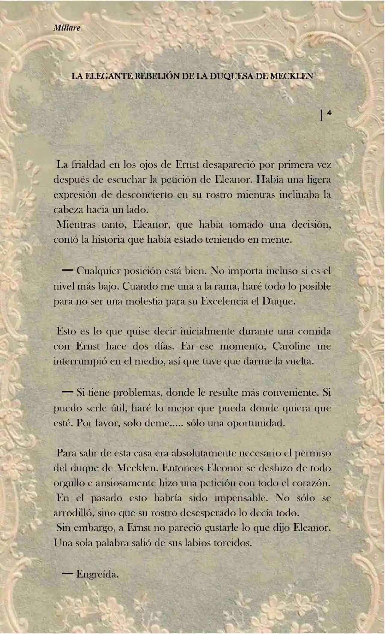 La Elegante Rebelión De La Duquesa - Capítulo 4 - Página 4 - LectorTMOo