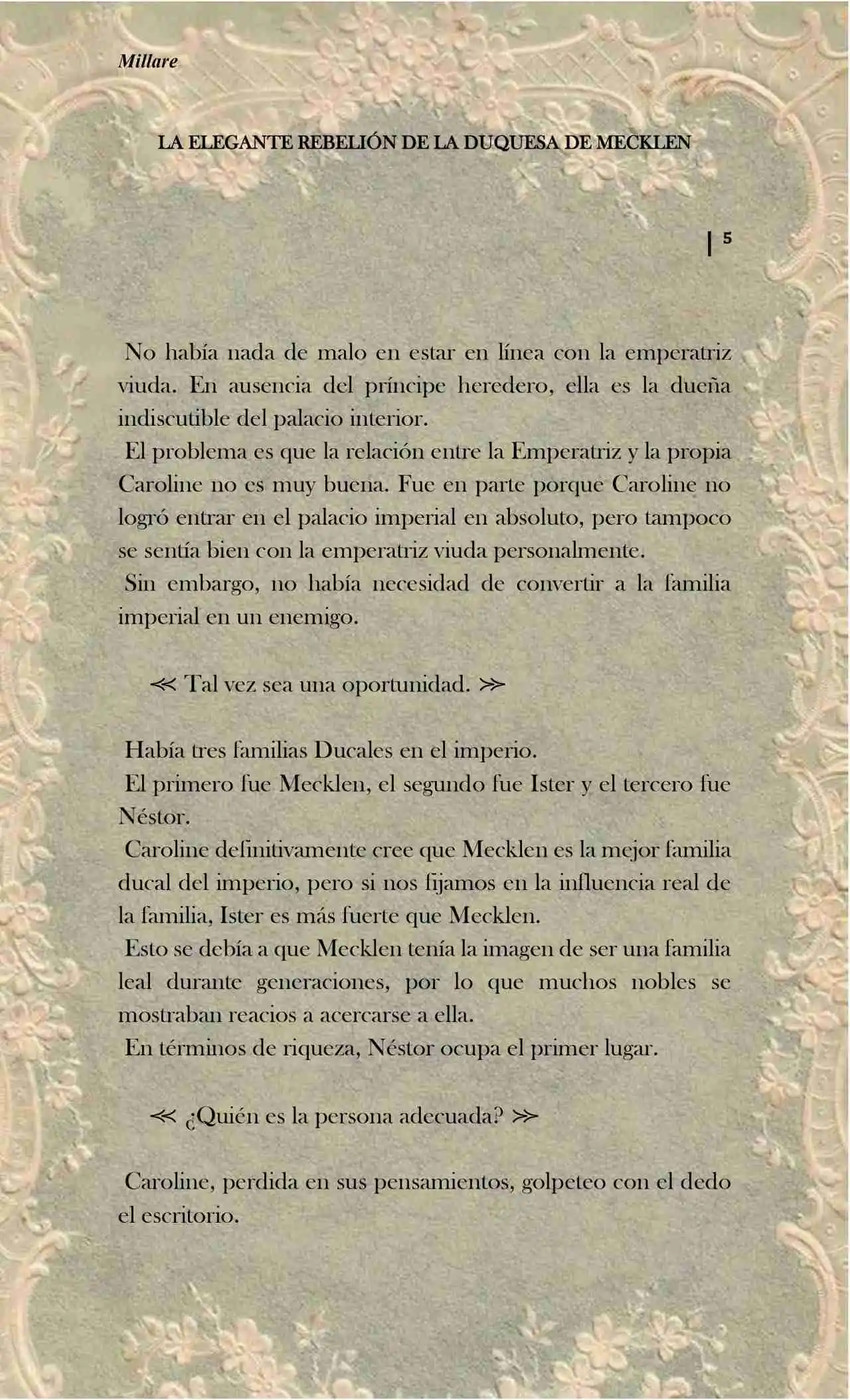 La Elegante Rebelión De La Duquesa - Capítulo 5 - Página 4 - LectorTMOo