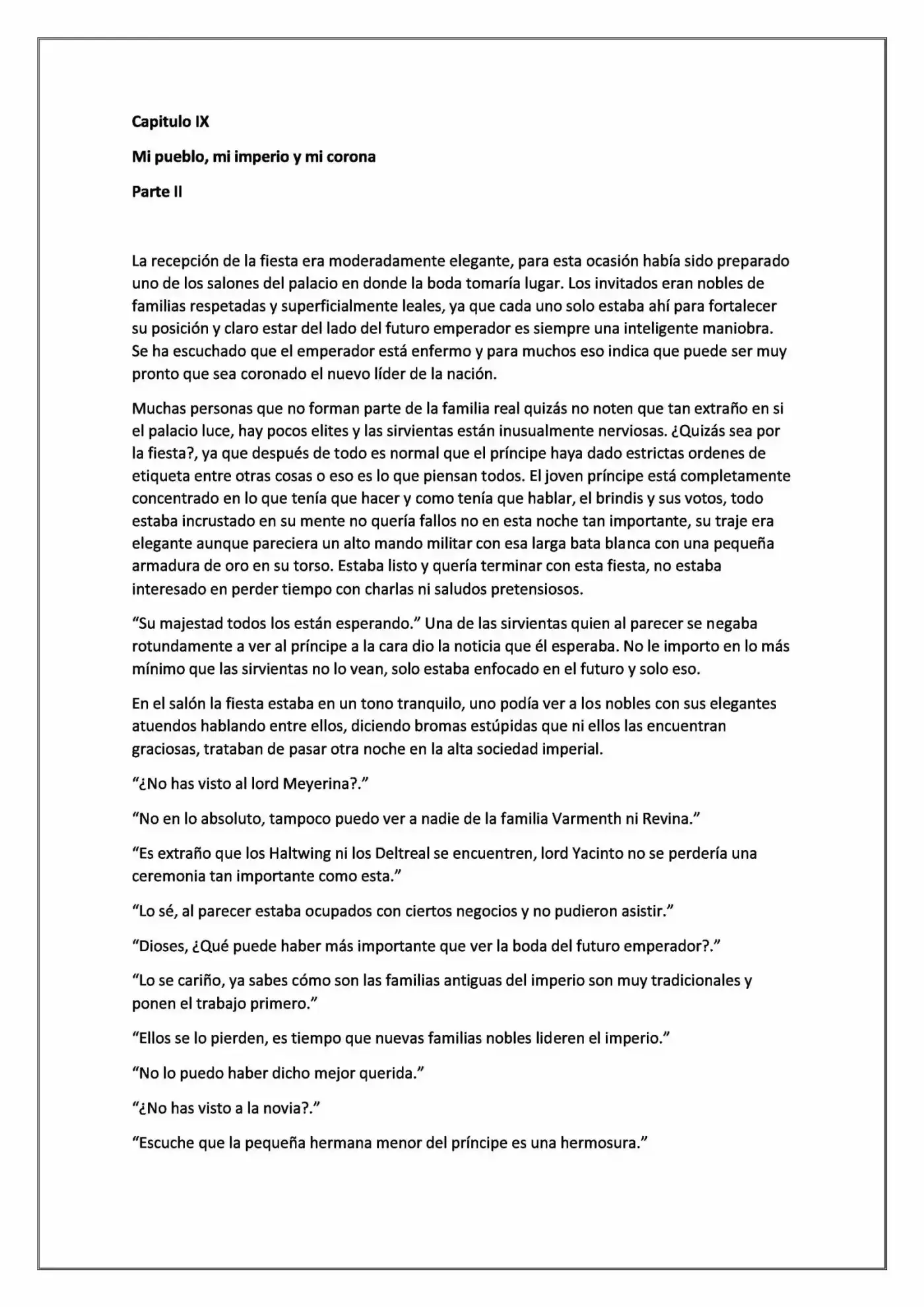 La Emperatriz De Volvió A Casar (Novela) - Capítulo 34 - Página 1 - LectorTMOo