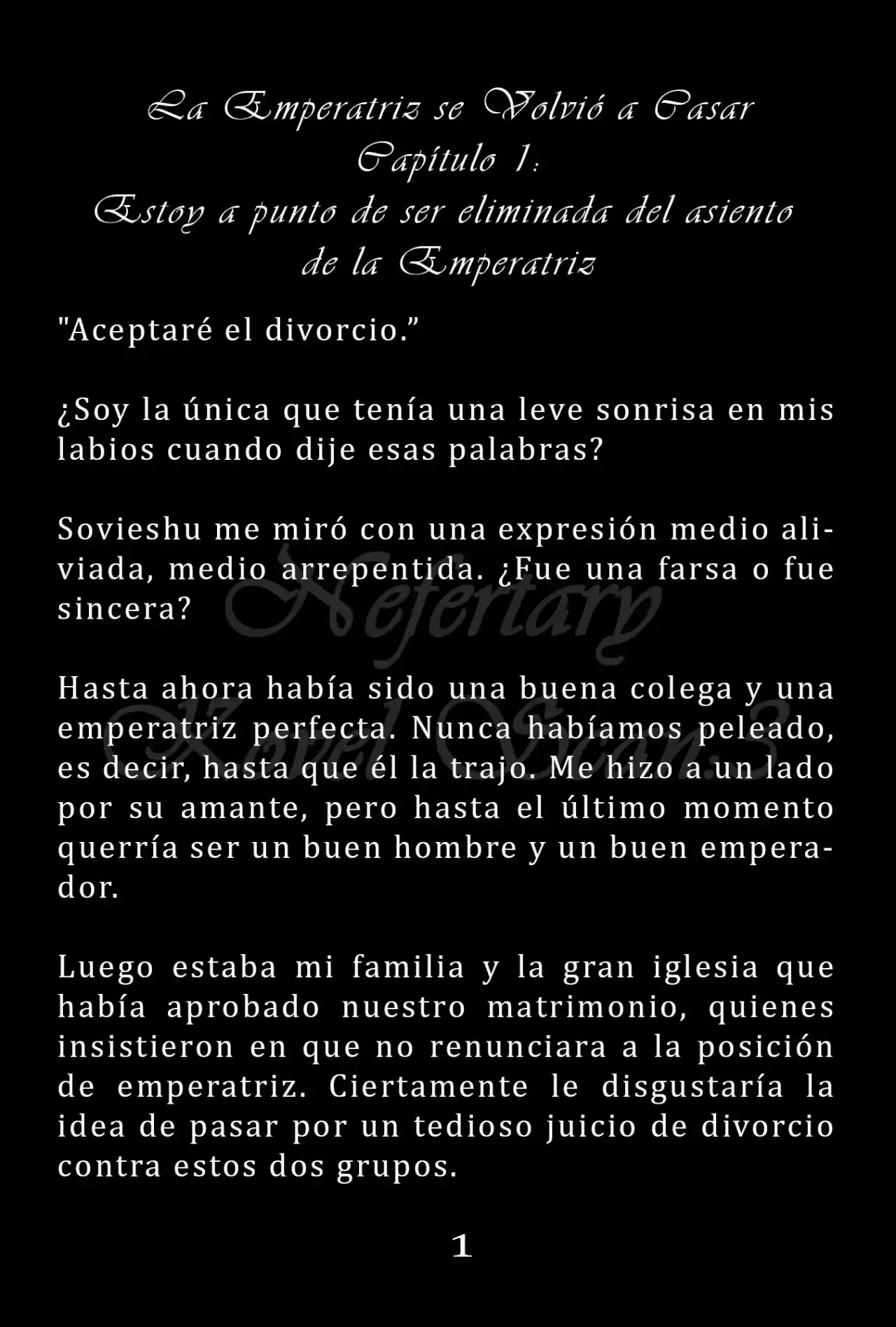 La Emperatriz De Volvió A Casar (Novela) - Capítulo 1 - Página 2 - LectorTMOo