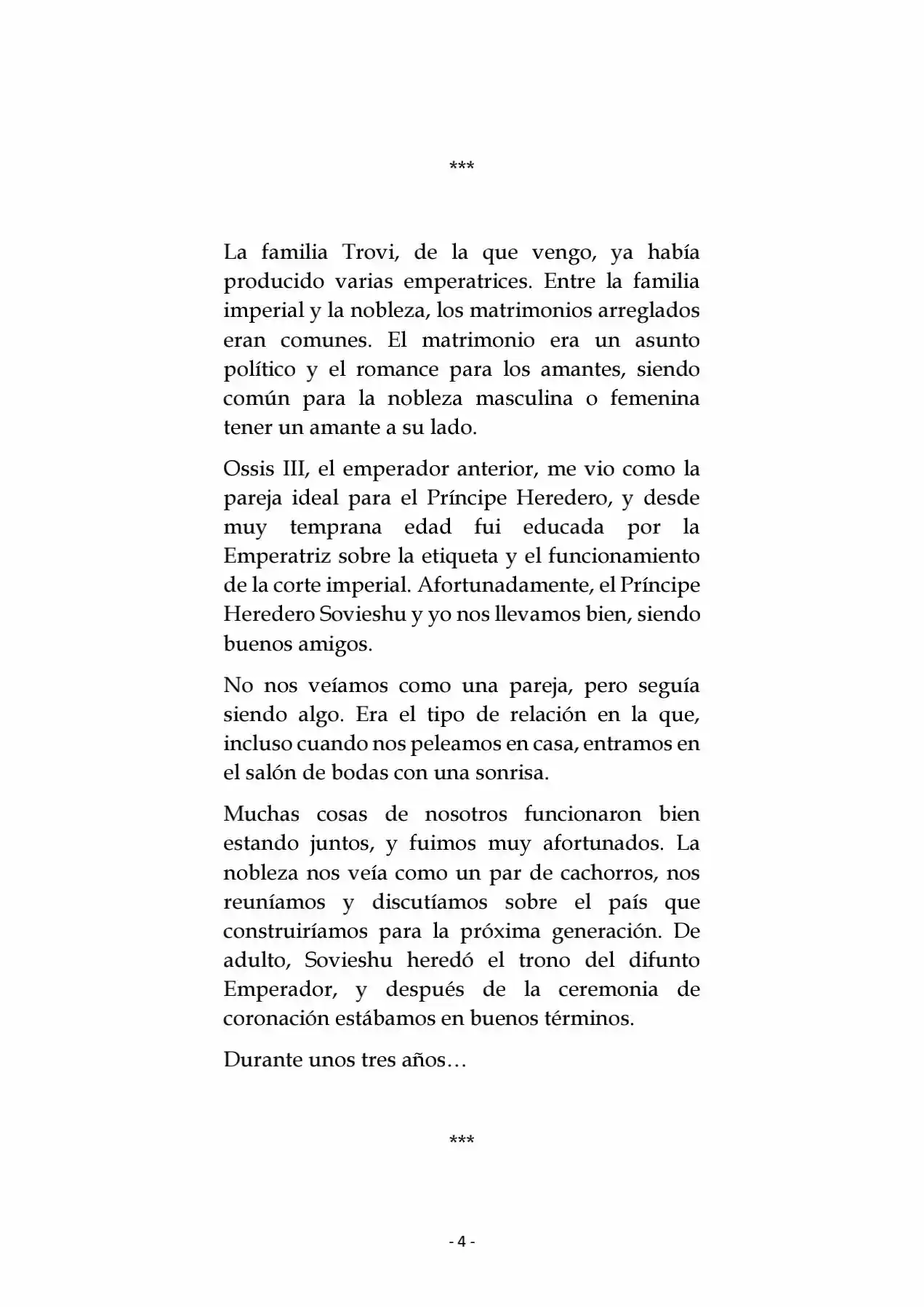La Emperatriz Se Casó Nuevamente (Novela) - Capítulo 1 - Página 5 - LectorTMOo