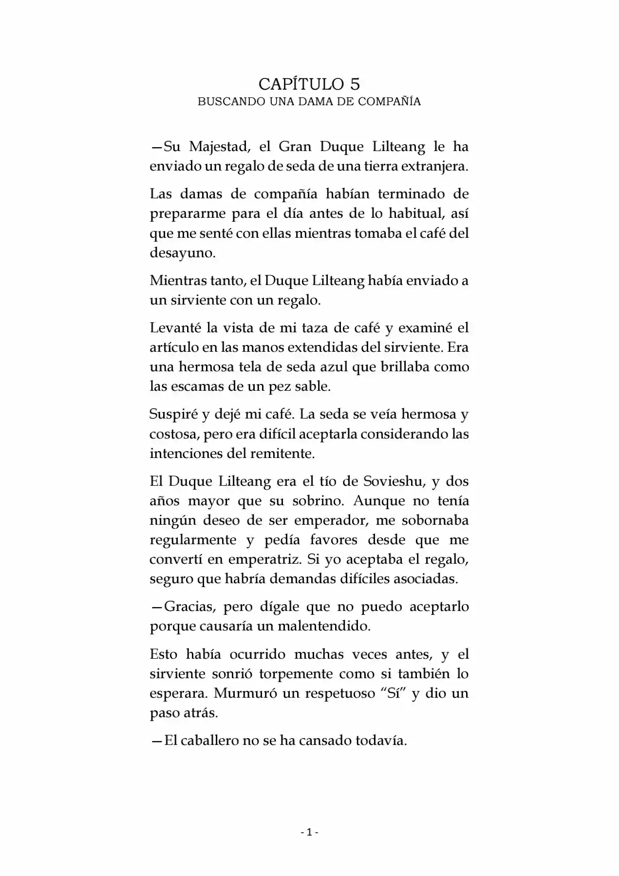 La Emperatriz Se Casó Nuevamente (Novela) - Capítulo 5 - Página 2 - LectorTMOo