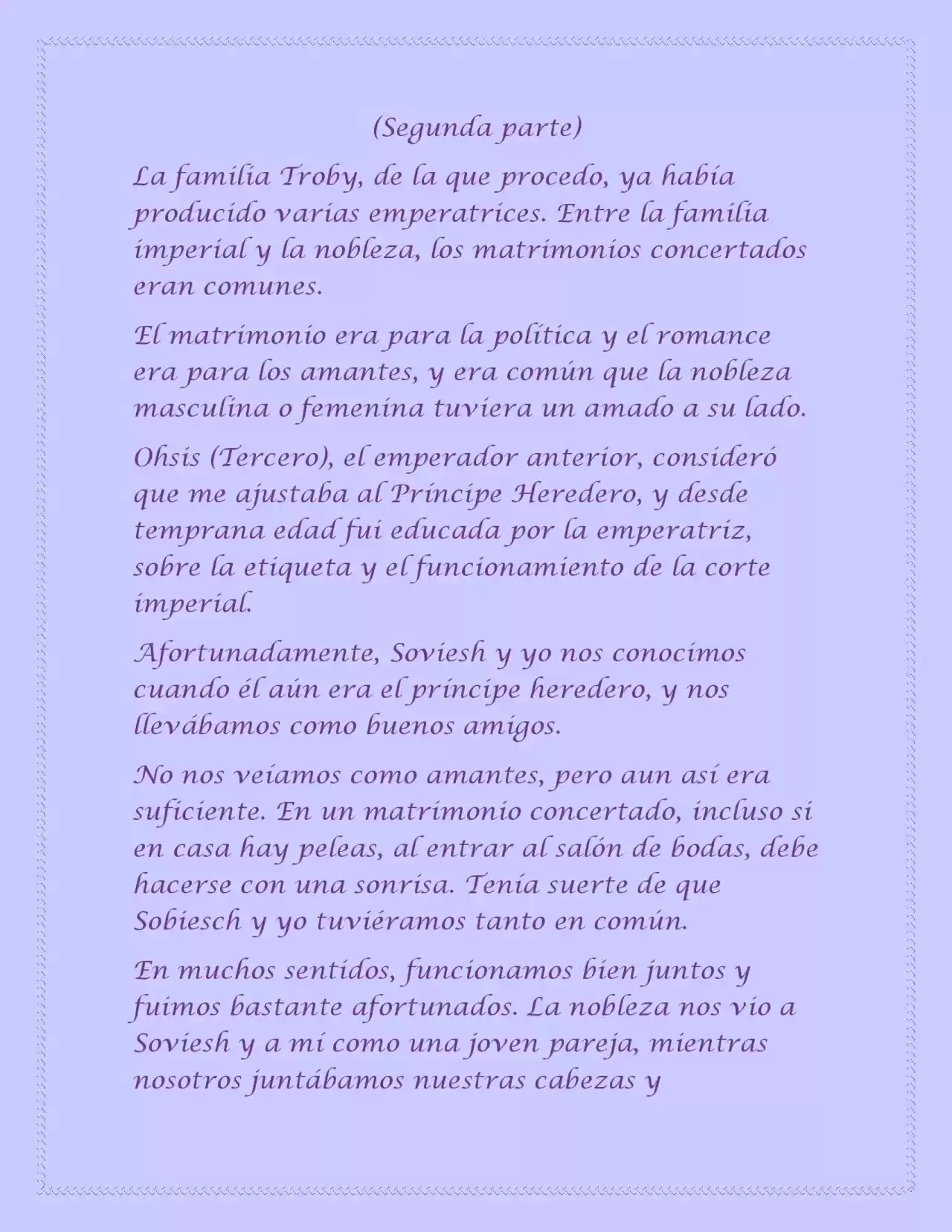 La Emperatriz Se Volvió A Casar (Audio) (Novela) - Capítulo 1 - Página 6 - LectorTMOo