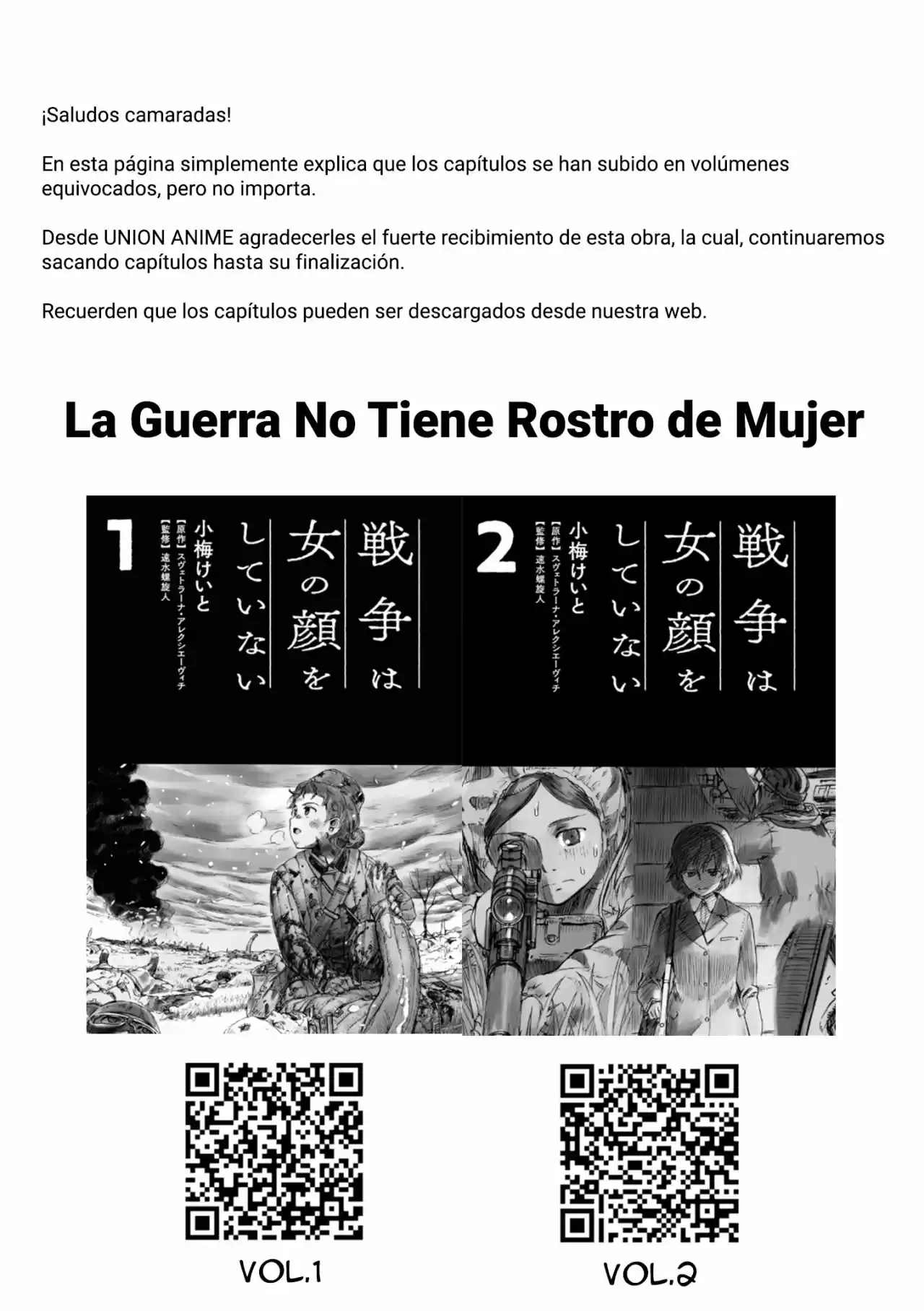 LA GUERRA NO TIENE ROSTRO DE MUJER - Capítulo 12.20 - Página 17 - LectorTMOo