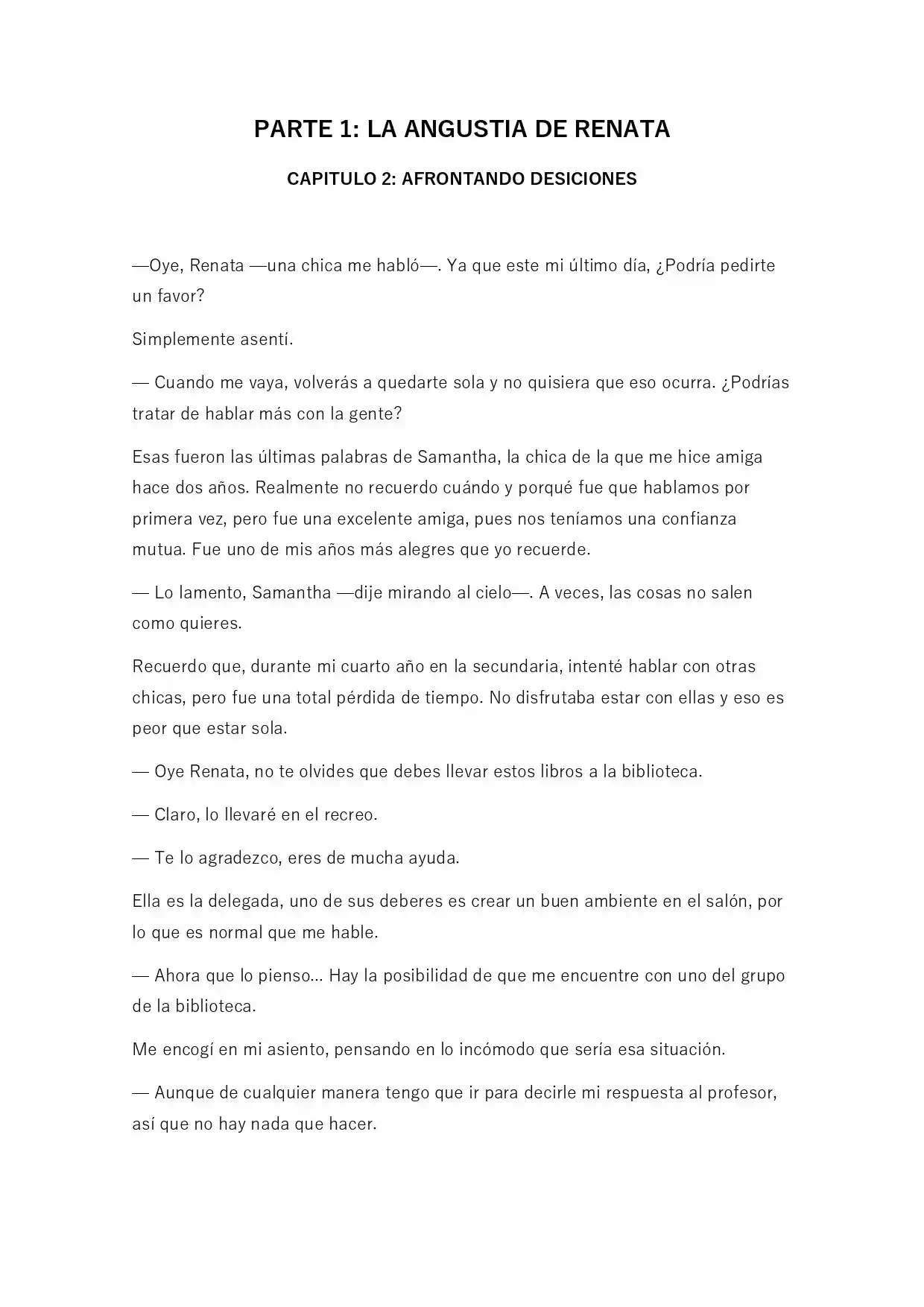 La Habitación Especial (Novela) - Capítulo 2 - Página 1 - LectorTMOo