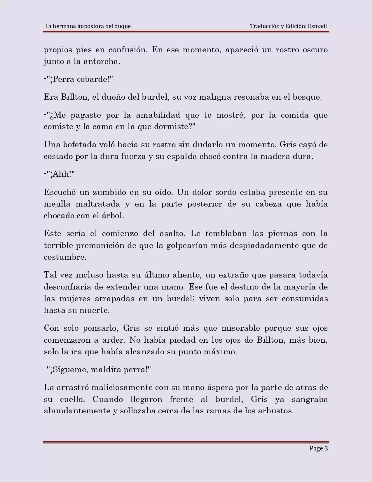 La Hermana Impostora Del Duque (Novela) - Capítulo 1 - Página 3 - LectorTMOo