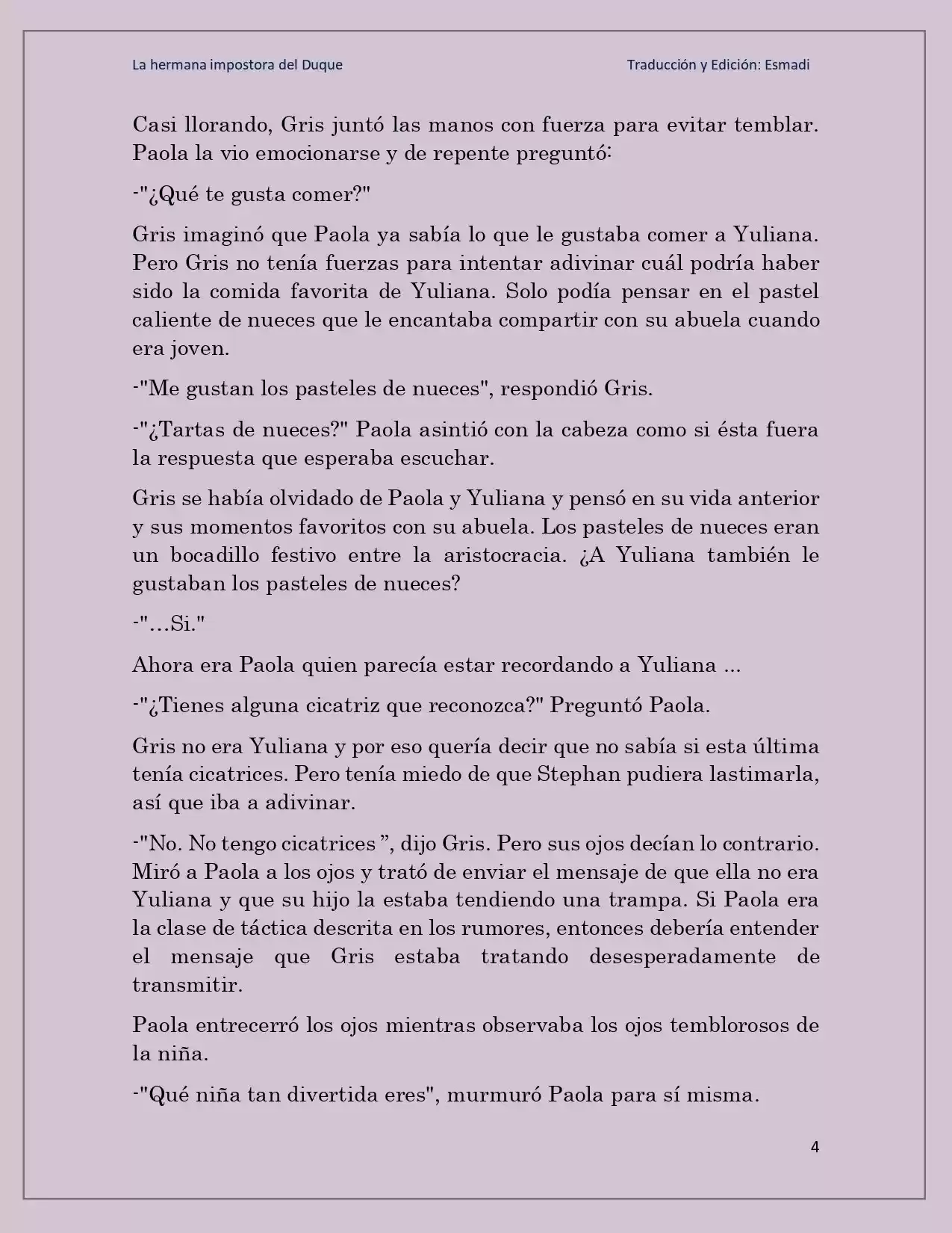 La Hermana Impostora Del Duque (Novela) - Capítulo 10 - Página 4 - LectorTMOo