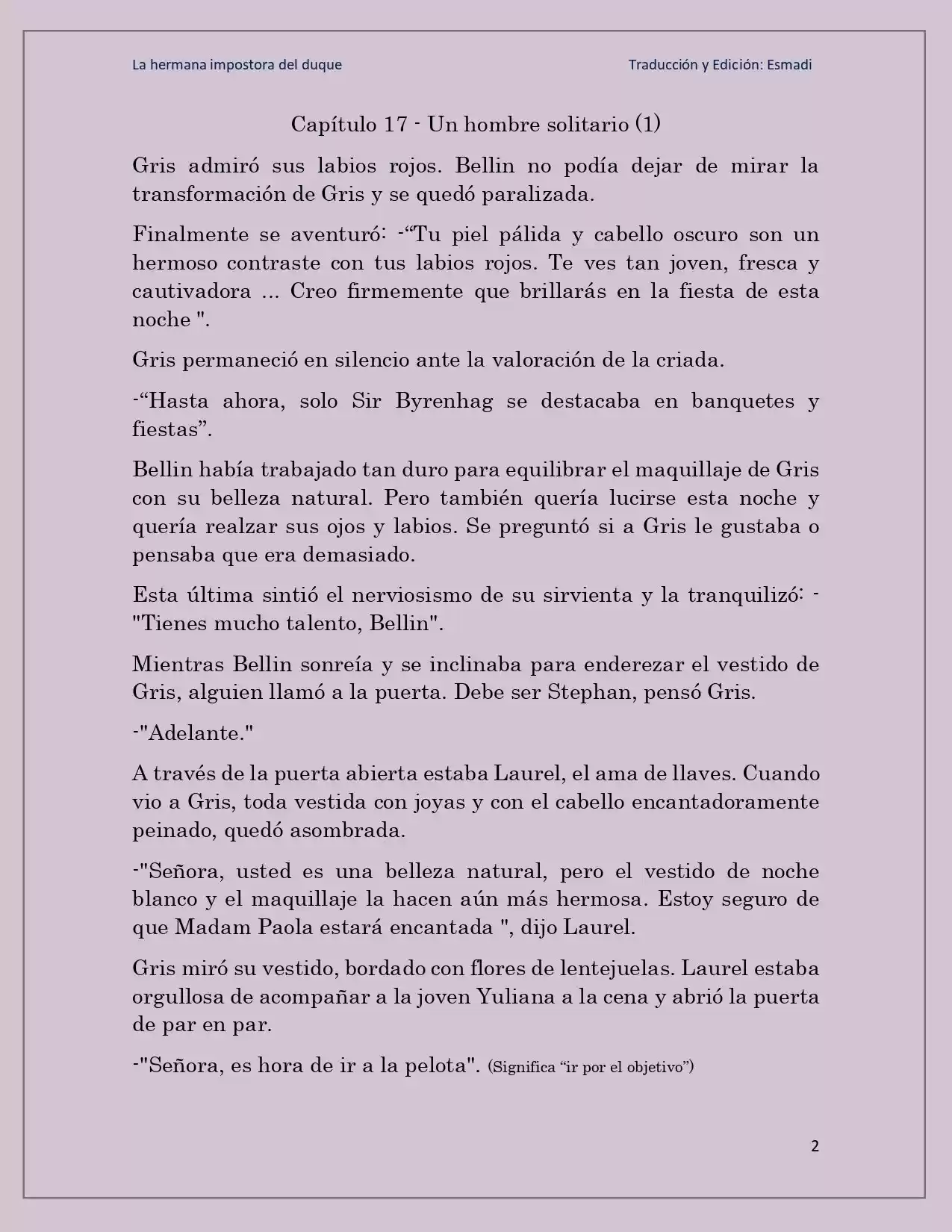La Hermana Impostora Del Duque (Novela) - Capítulo 17 - Página 2 - LectorTMOo