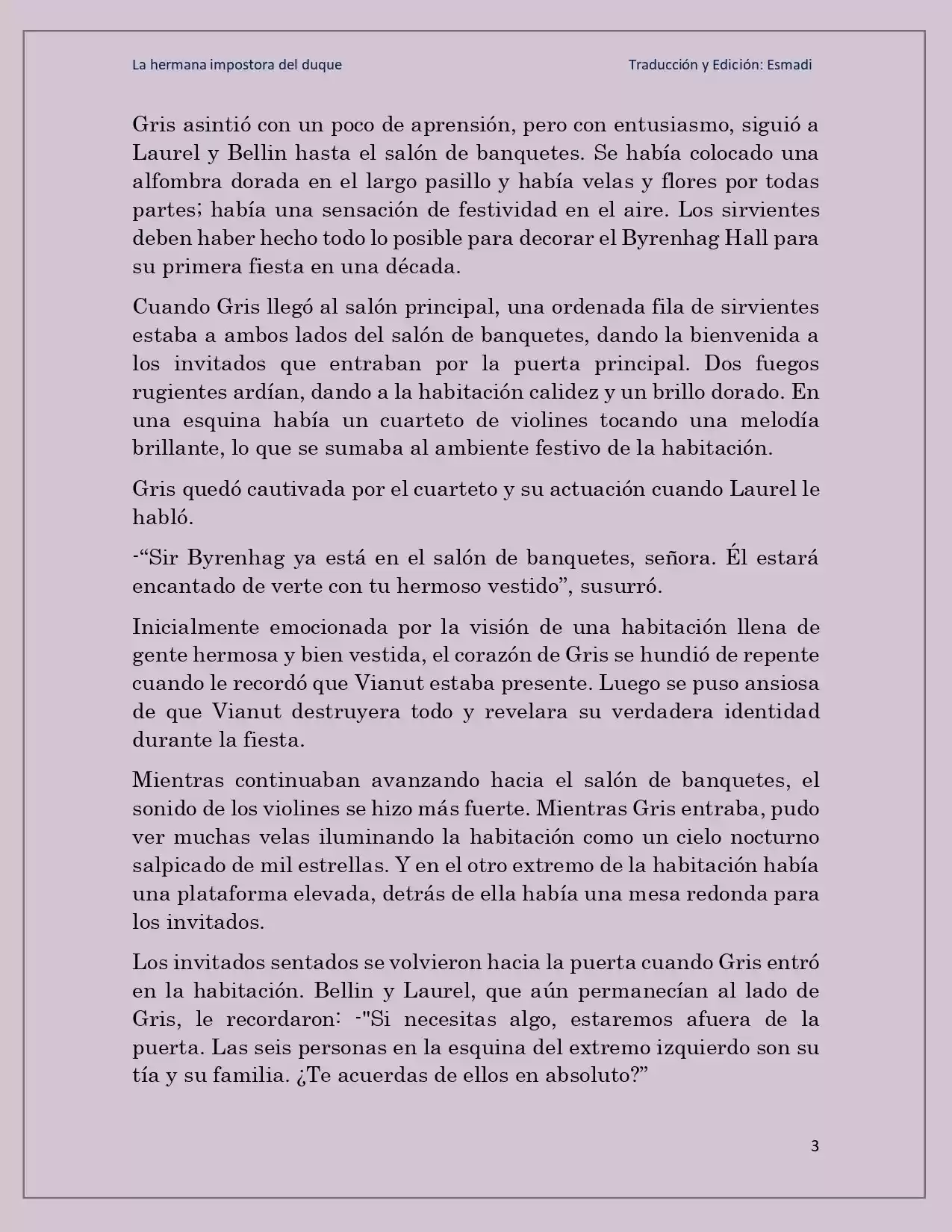 La Hermana Impostora Del Duque (Novela) - Capítulo 17 - Página 3 - LectorTMOo