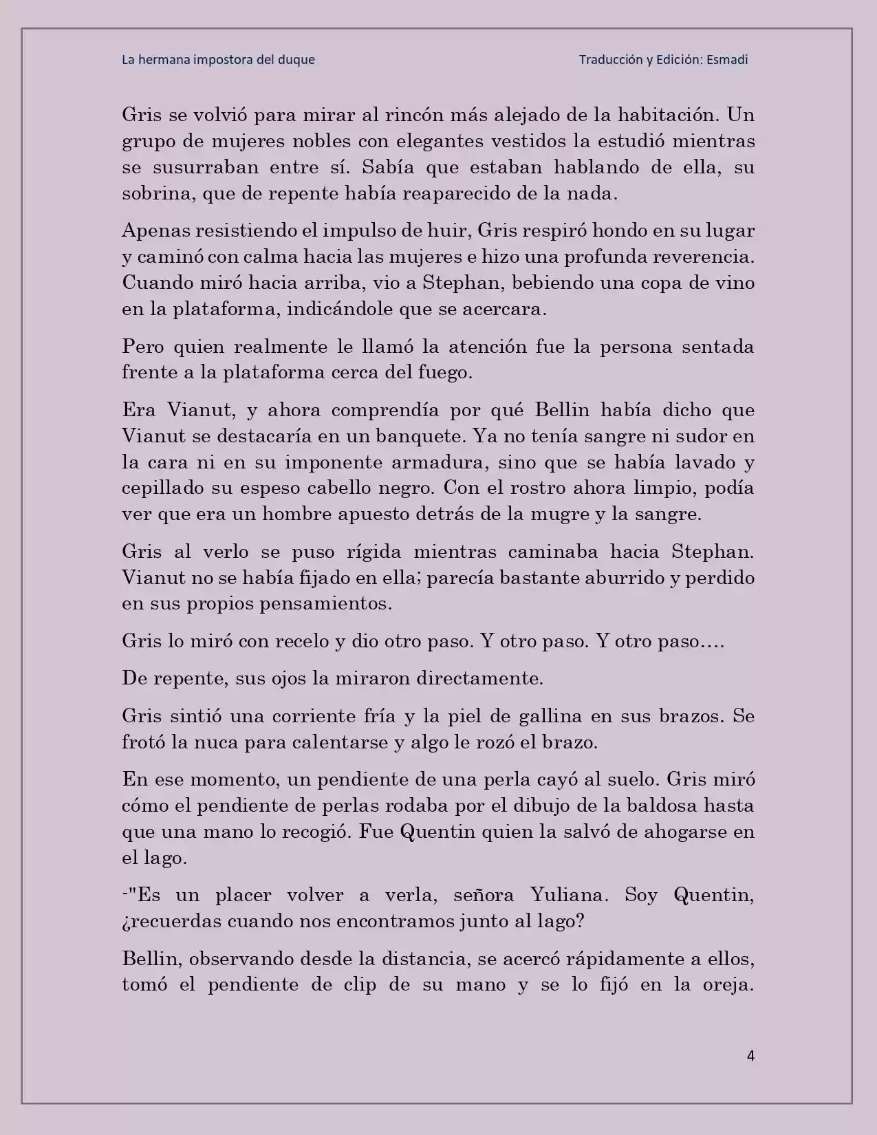 La Hermana Impostora Del Duque (Novela) - Capítulo 17 - Página 4 - LectorTMOo