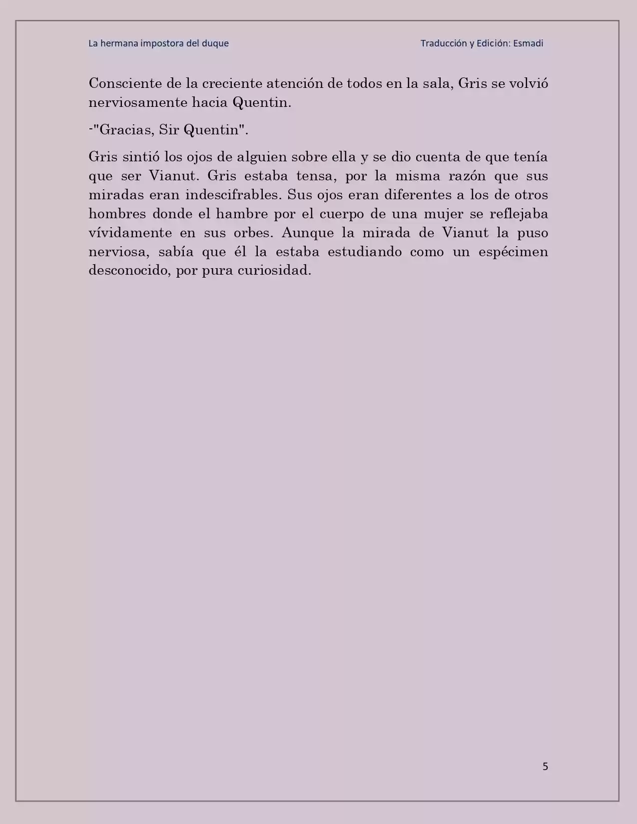 La Hermana Impostora Del Duque (Novela) - Capítulo 17 - Página 5 - LectorTMOo