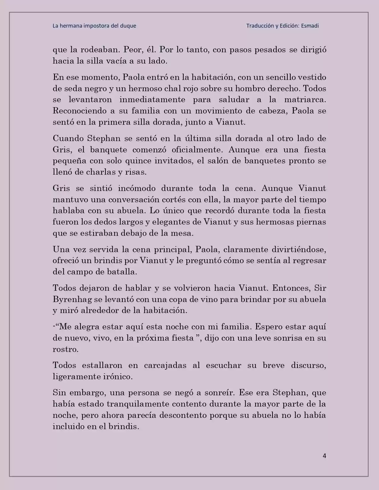 La Hermana Impostora Del Duque (Novela) - Capítulo 18 - Página 4 - LectorTMOo