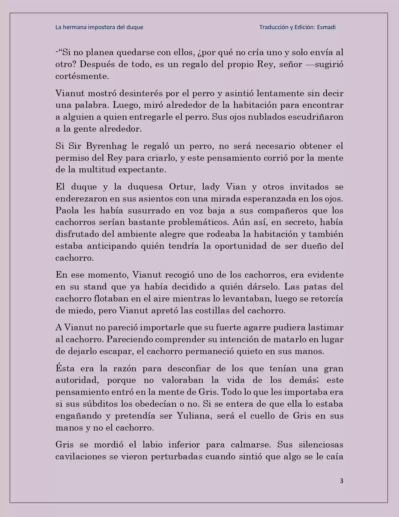 La Hermana Impostora Del Duque (Novela) - Capítulo 19 - Página 3 - LectorTMOo