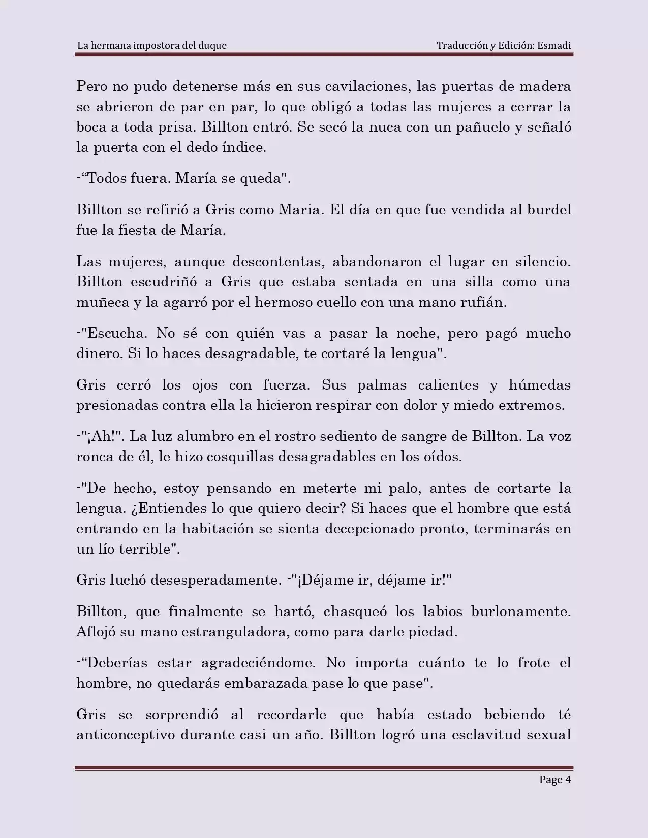 La Hermana Impostora Del Duque (Novela) - Capítulo 2 - Página 4 - LectorTMOo