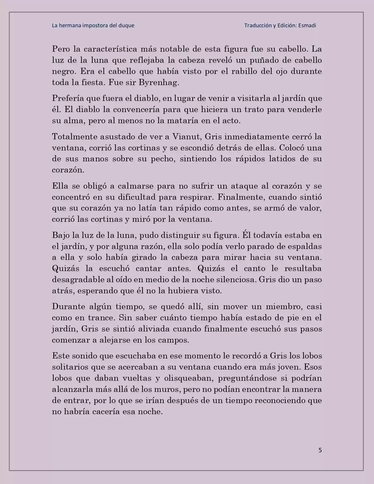 La Hermana Impostora Del Duque (Novela) - Capítulo 20 - Página 5 - LectorTMOo