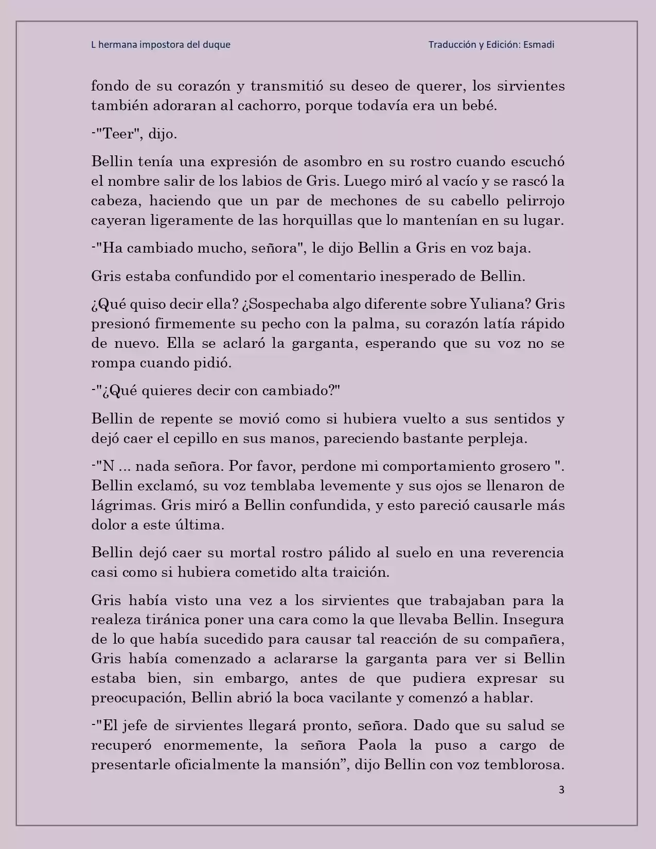 La Hermana Impostora Del Duque (Novela) - Capítulo 21 - Página 3 - LectorTMOo