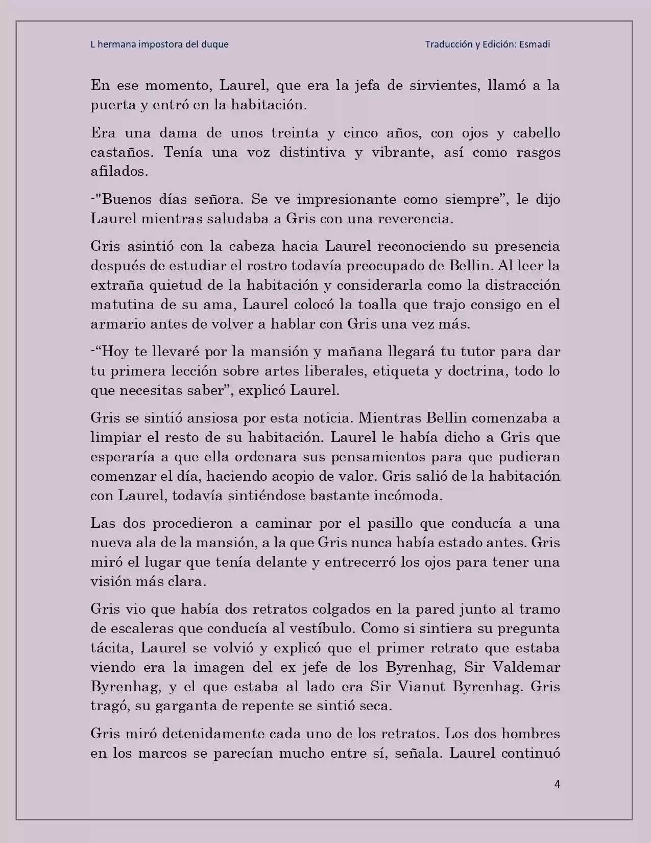 La Hermana Impostora Del Duque (Novela) - Capítulo 21 - Página 4 - LectorTMOo