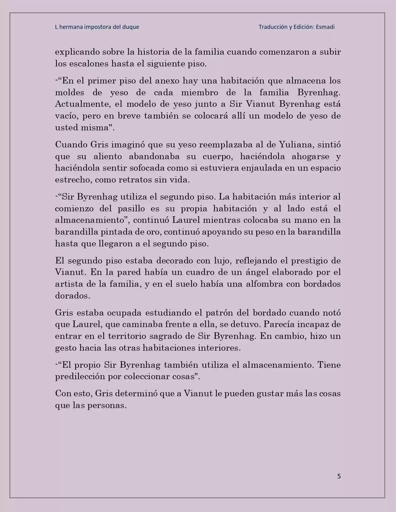 La Hermana Impostora Del Duque (Novela) - Capítulo 21 - Página 5 - LectorTMOo