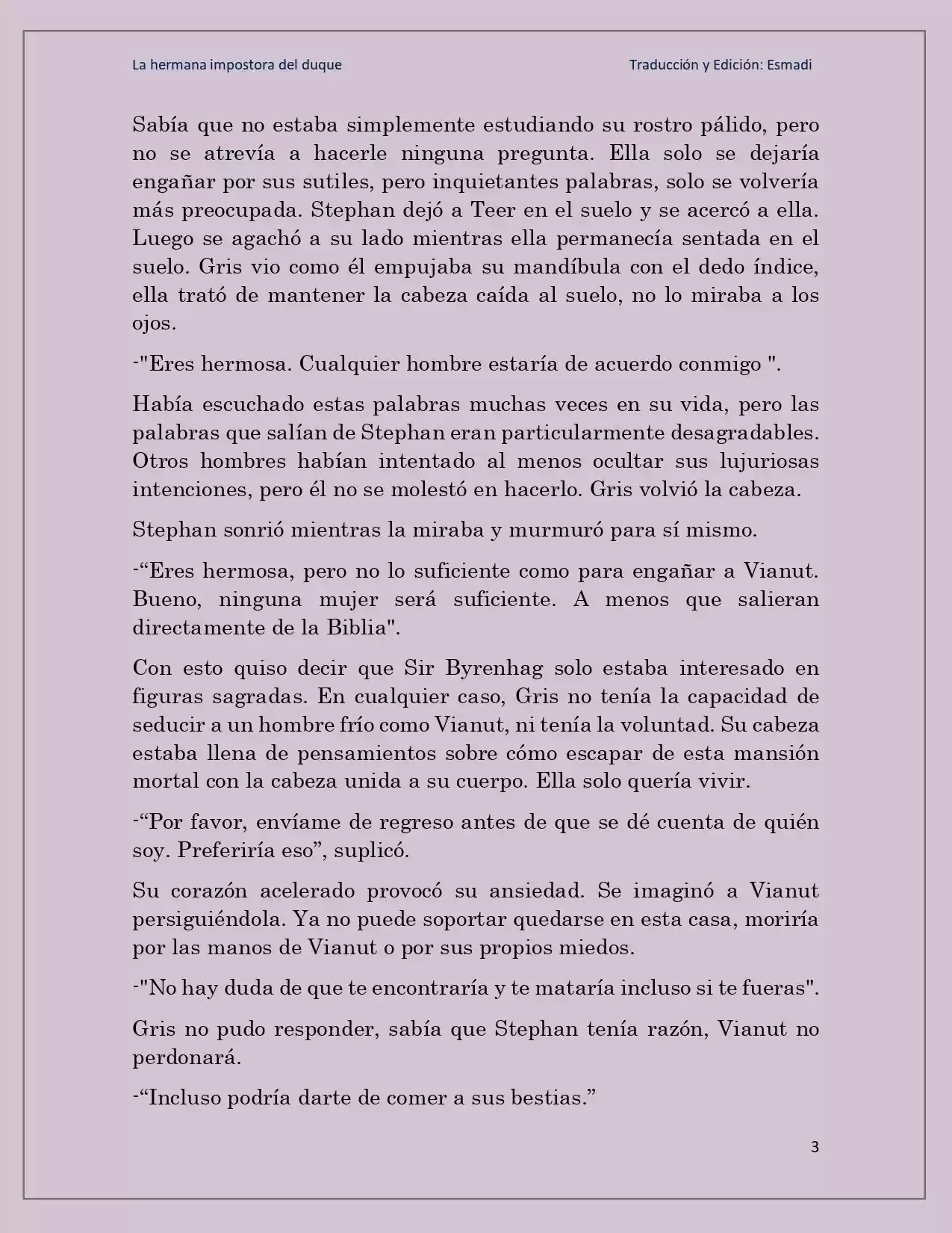 La Hermana Impostora Del Duque (Novela) - Capítulo 23 - Página 3 - LectorTMOo