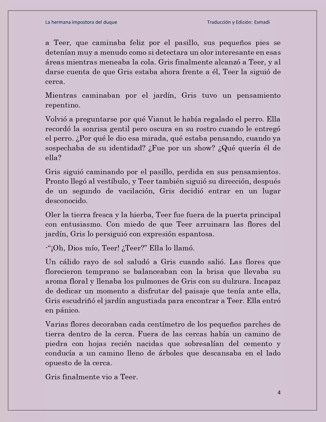 La Hermana Impostora Del Duque (Novela) - Capítulo 24 - Página 4 - LectorTMOo