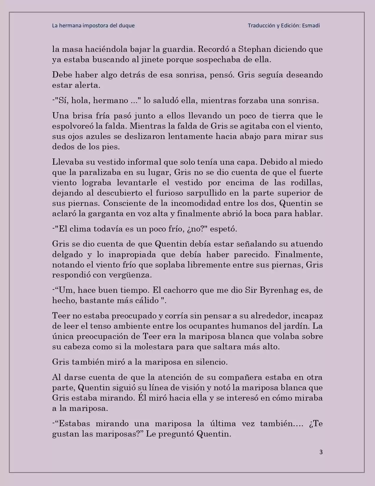 La Hermana Impostora Del Duque (Novela) - Capítulo 25 - Página 3 - LectorTMOo