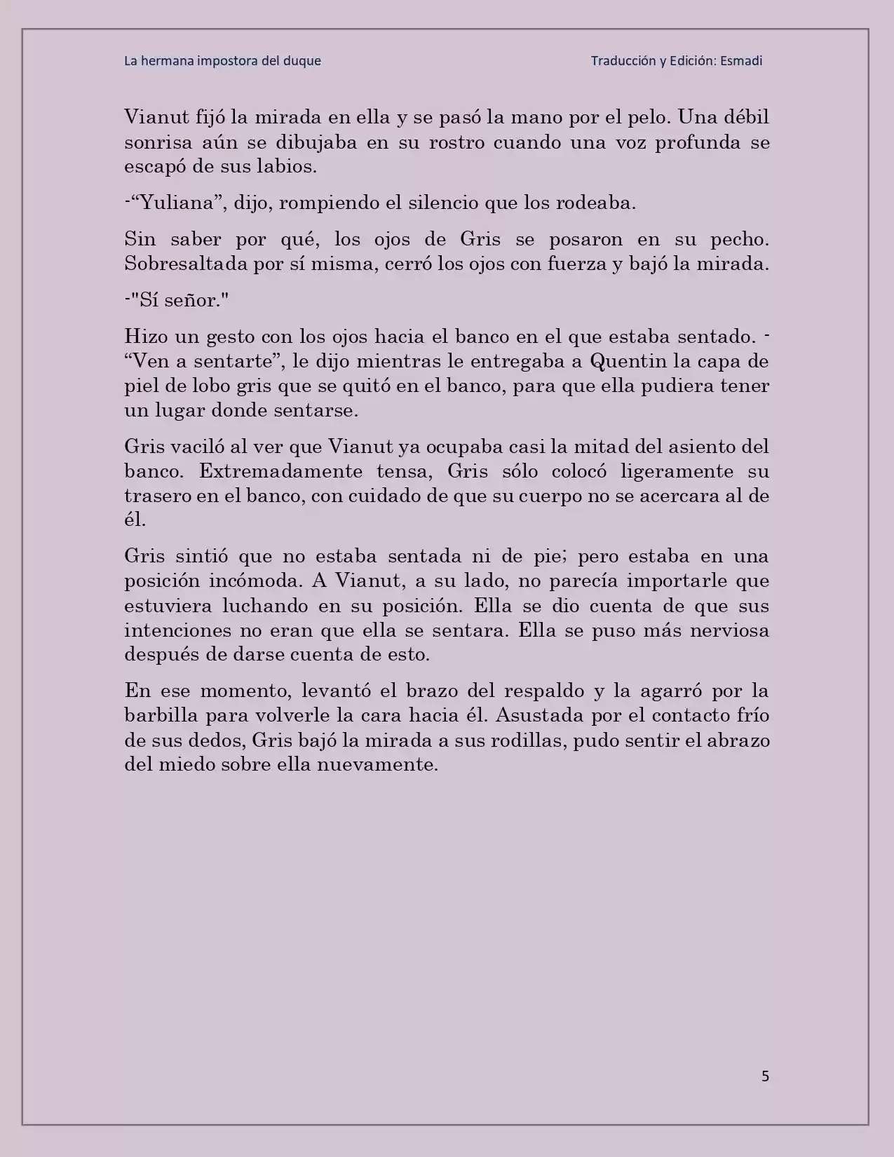 La Hermana Impostora Del Duque (Novela) - Capítulo 25 - Página 5 - LectorTMOo