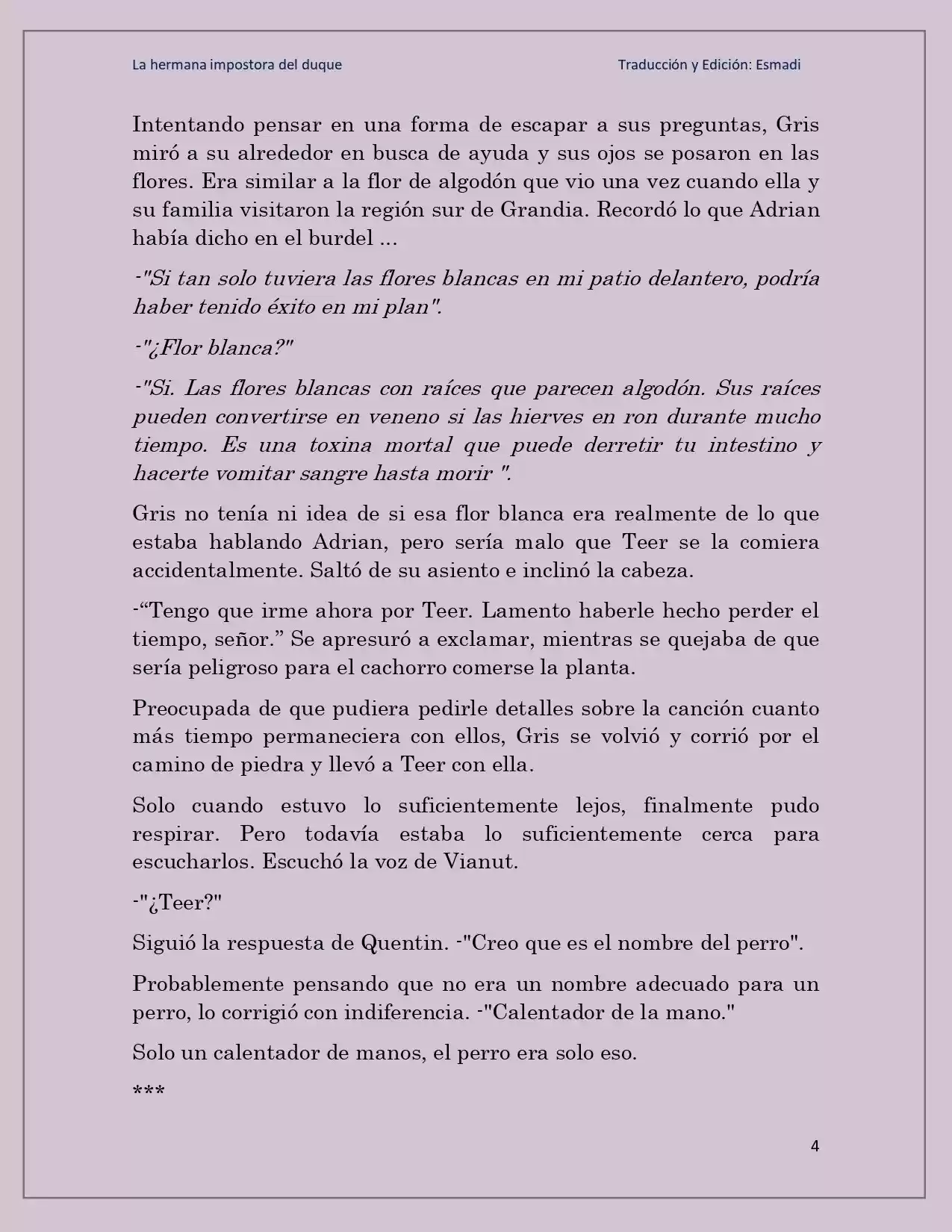 La Hermana Impostora Del Duque (Novela) - Capítulo 26 - Página 4 - LectorTMOo