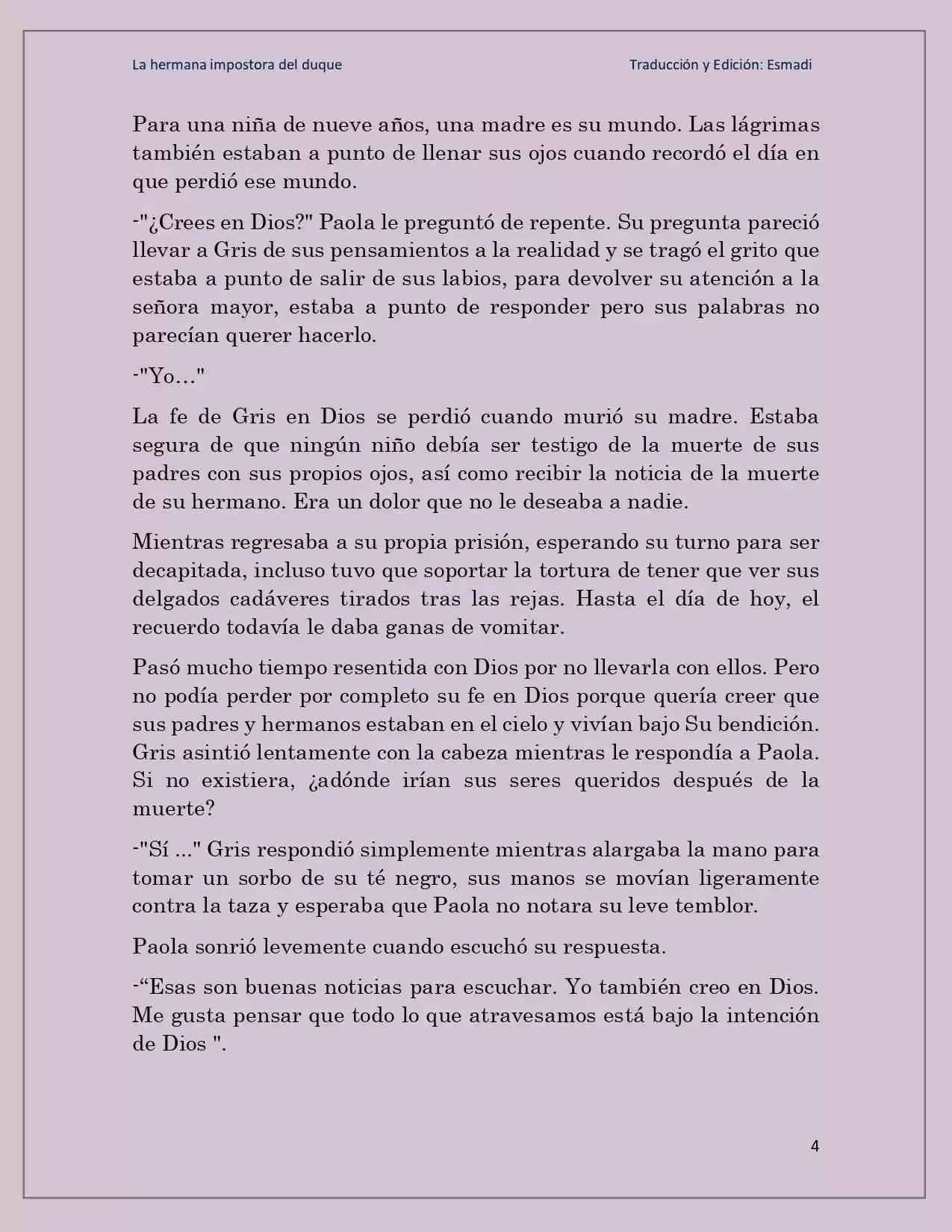 La Hermana Impostora Del Duque (Novela) - Capítulo 27 - Página 4 - LectorTMOo