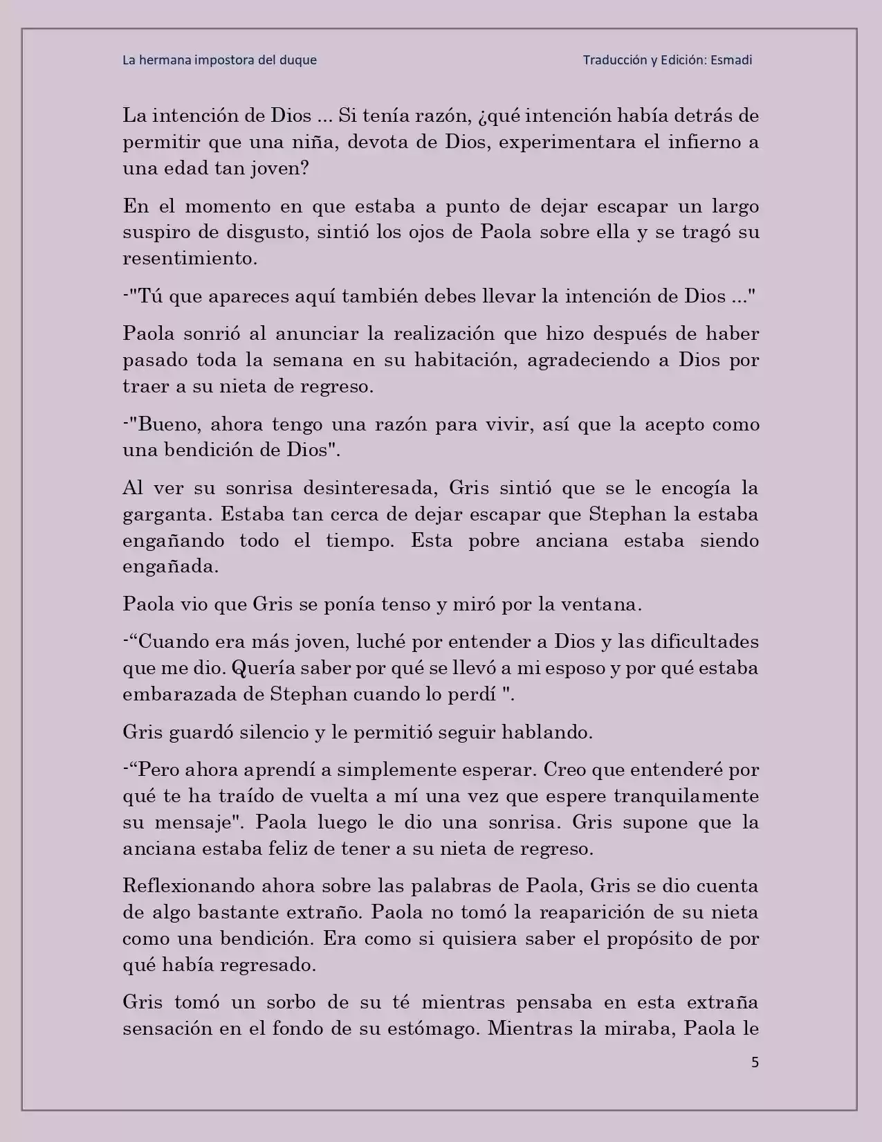 La Hermana Impostora Del Duque (Novela) - Capítulo 27 - Página 5 - LectorTMOo