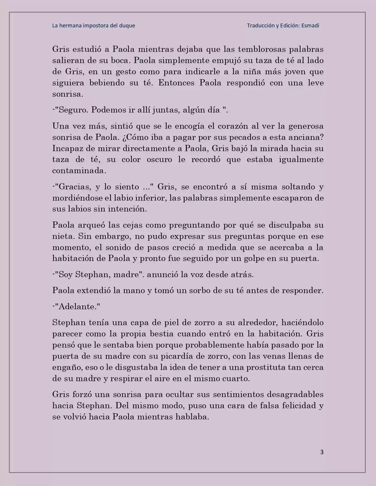 La Hermana Impostora Del Duque (Novela) - Capítulo 28 - Página 3 - LectorTMOo
