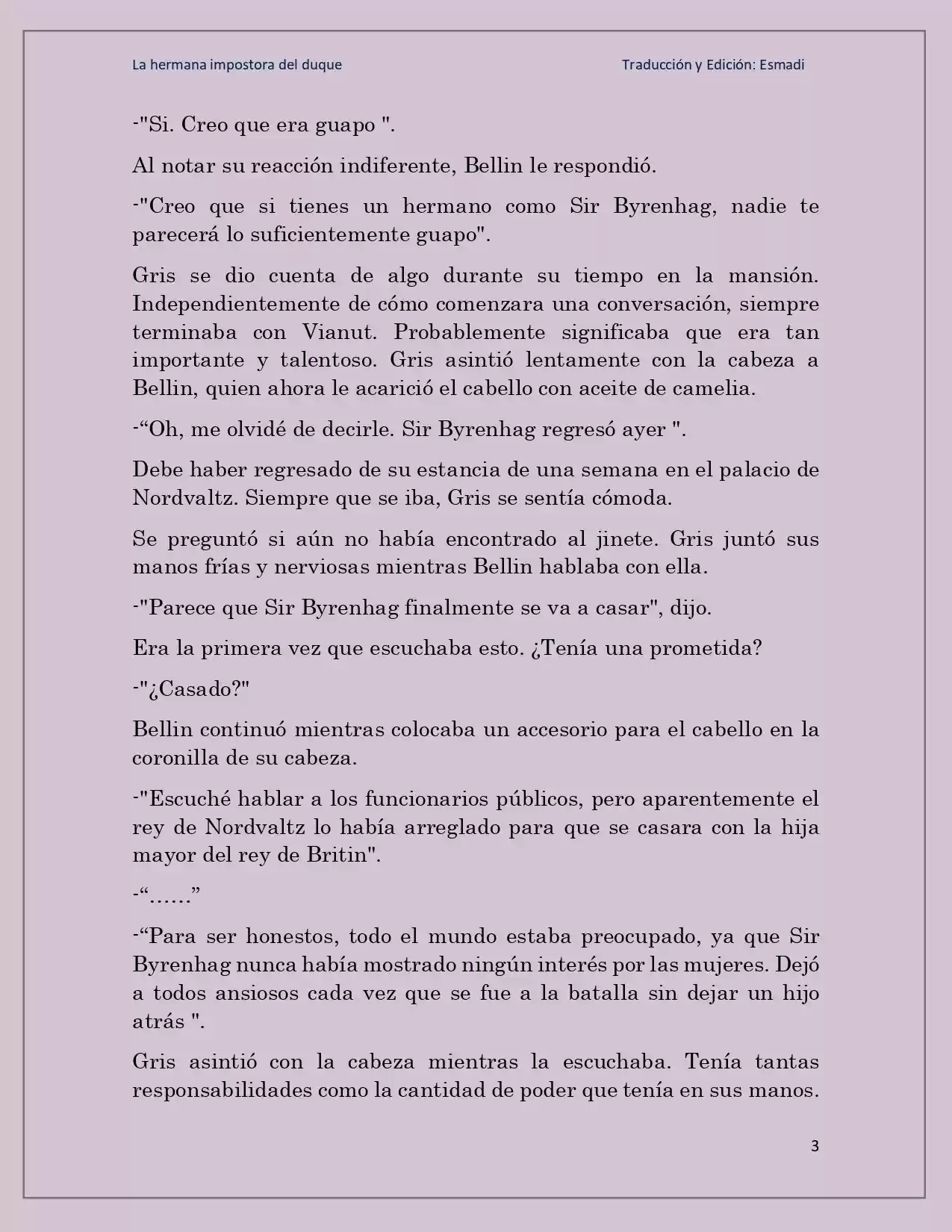 La Hermana Impostora Del Duque (Novela) - Capítulo 29 - Página 3 - LectorTMOo